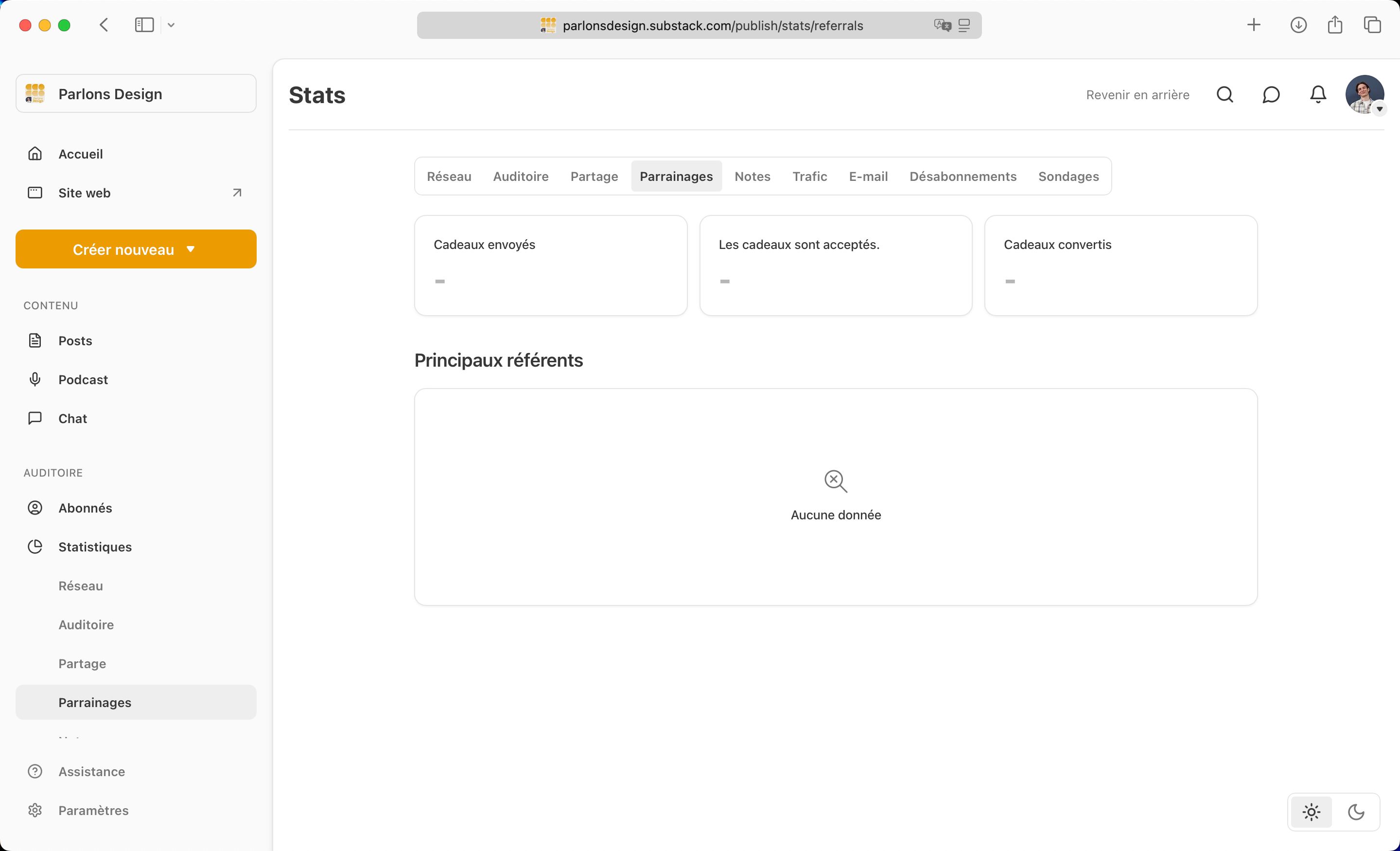 Dashboard (Substack)
