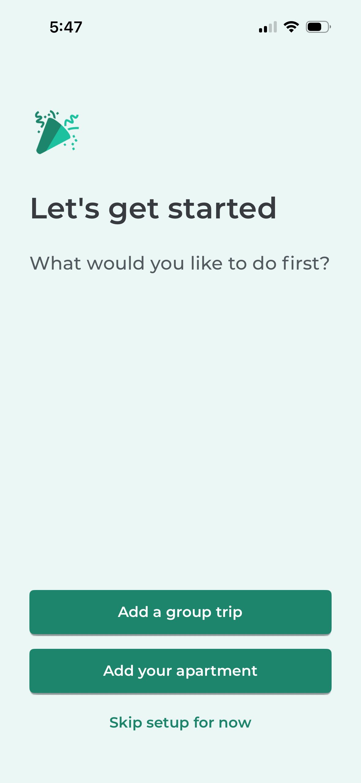 onboarding (Splitwise)
