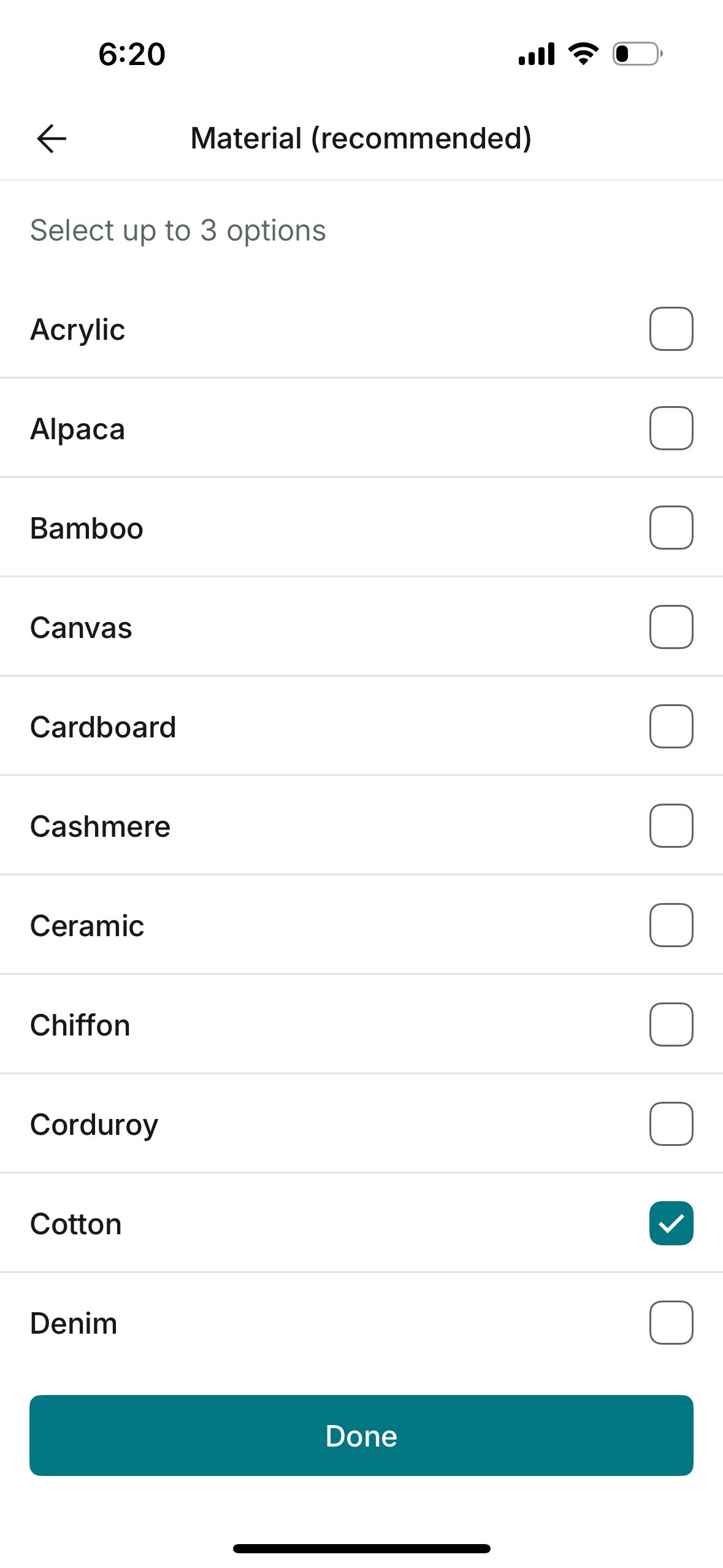Checklist