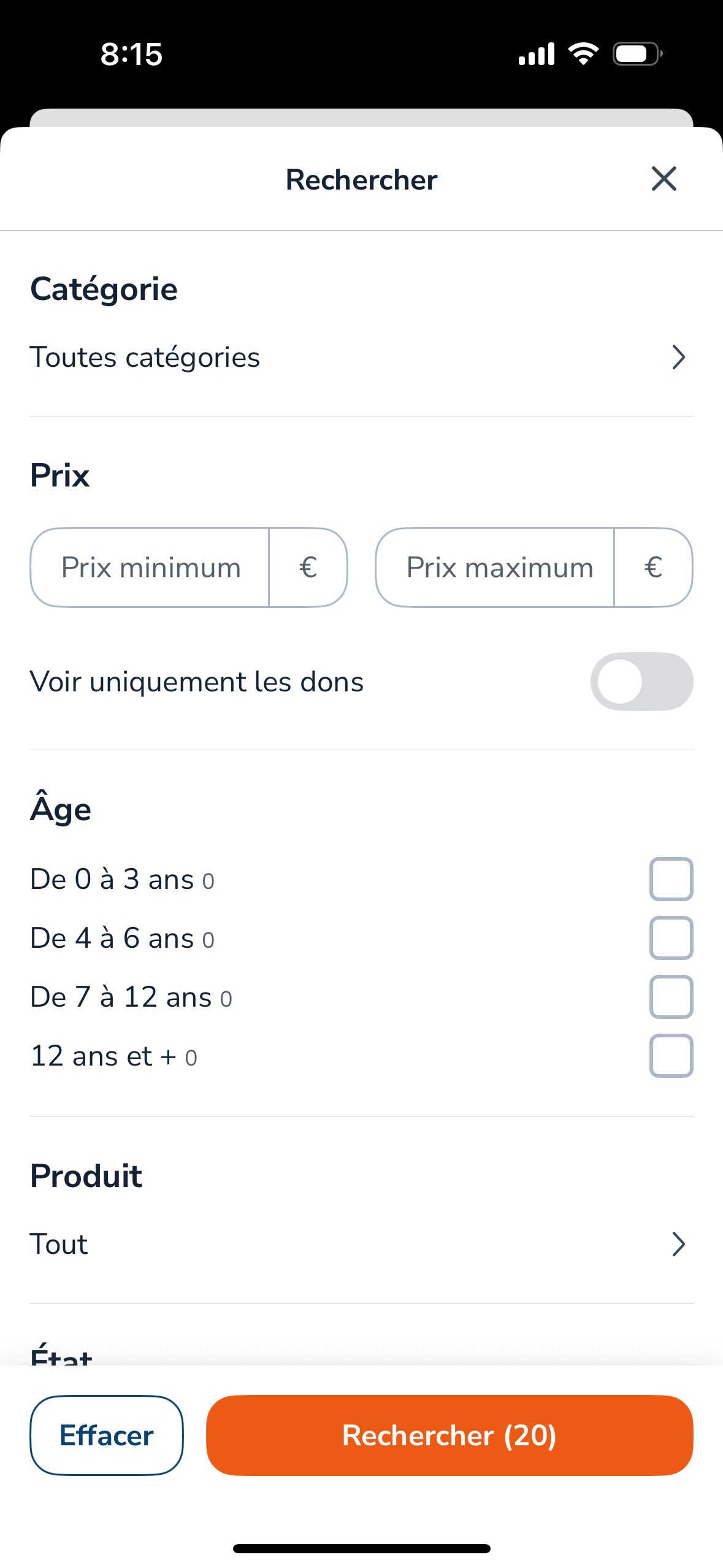 filter (Le bon coin)