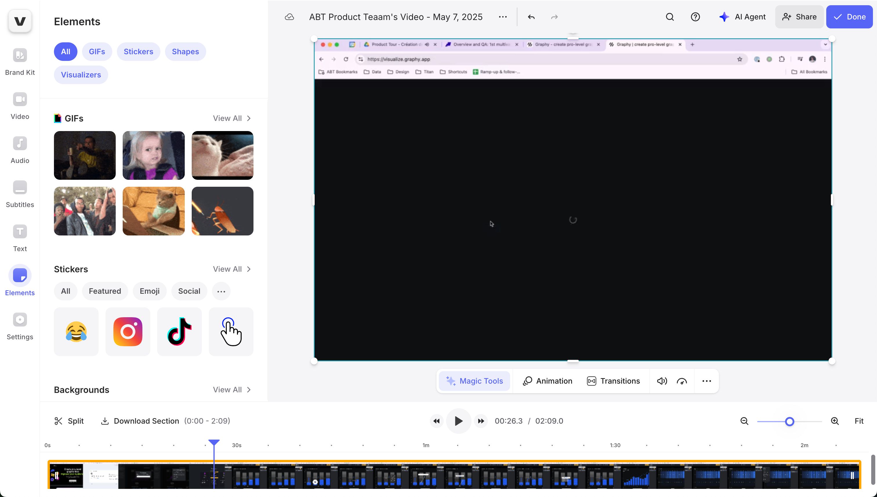 video editor (Veed)