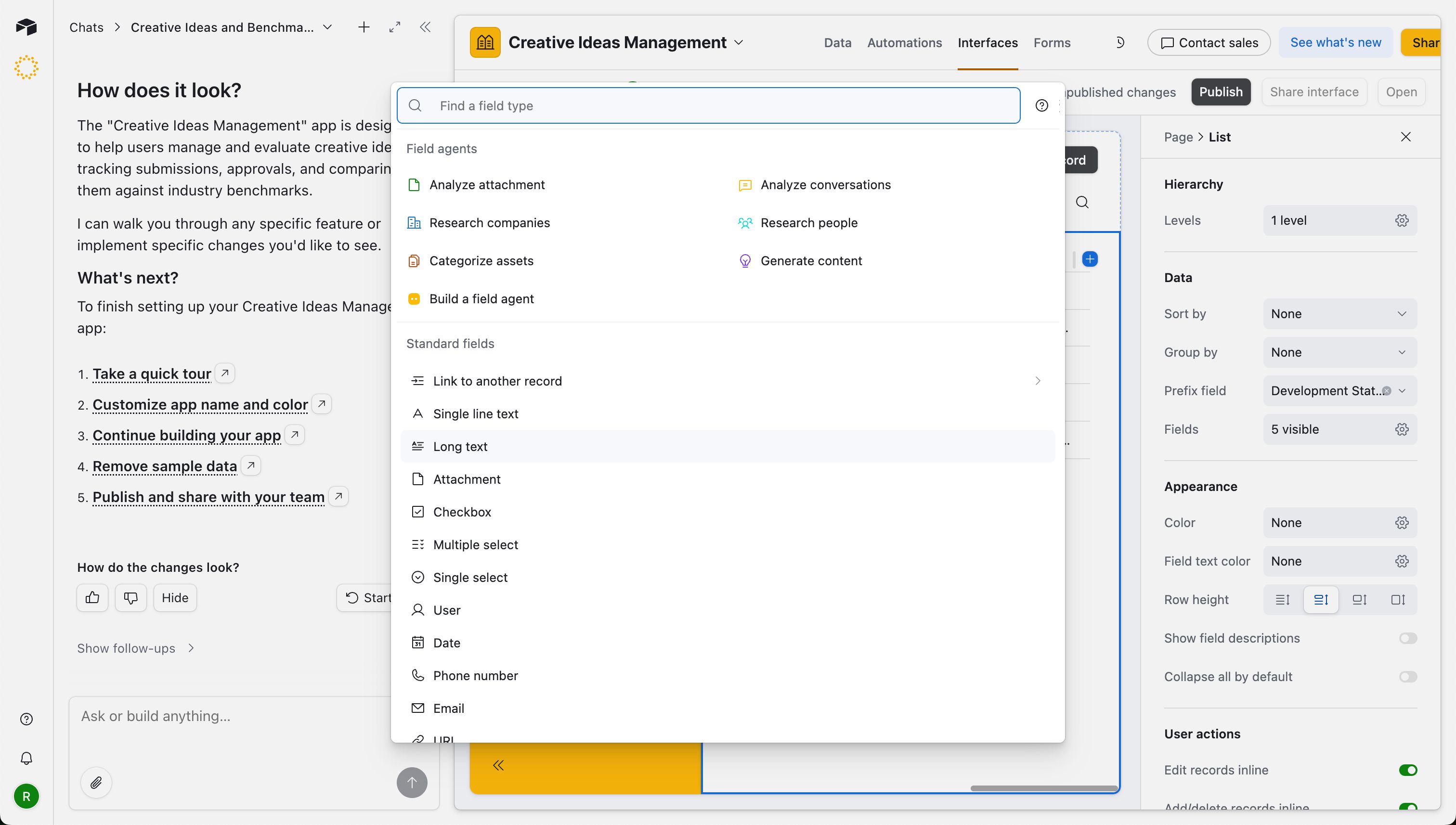 Modal / Overlay (Airtable)