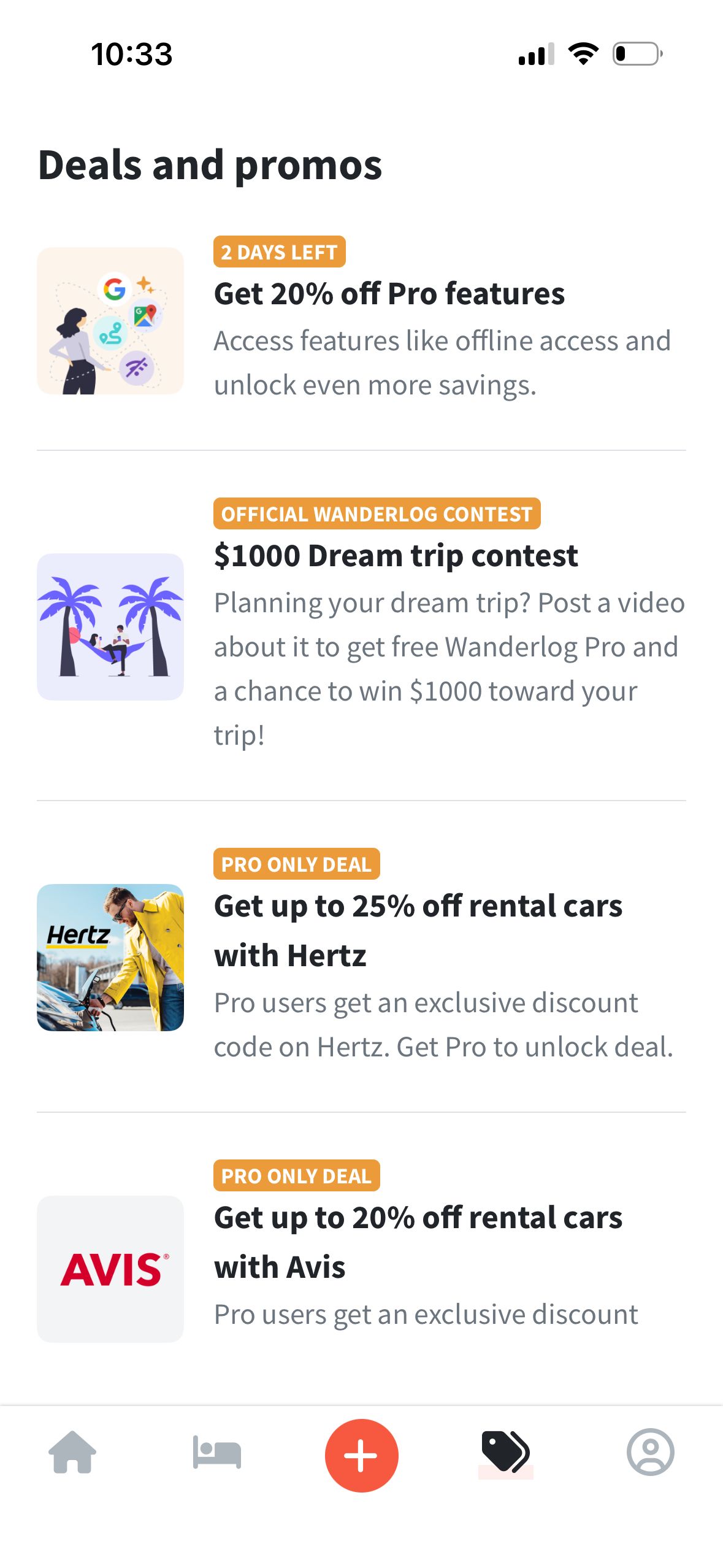list (Wanderlog)
