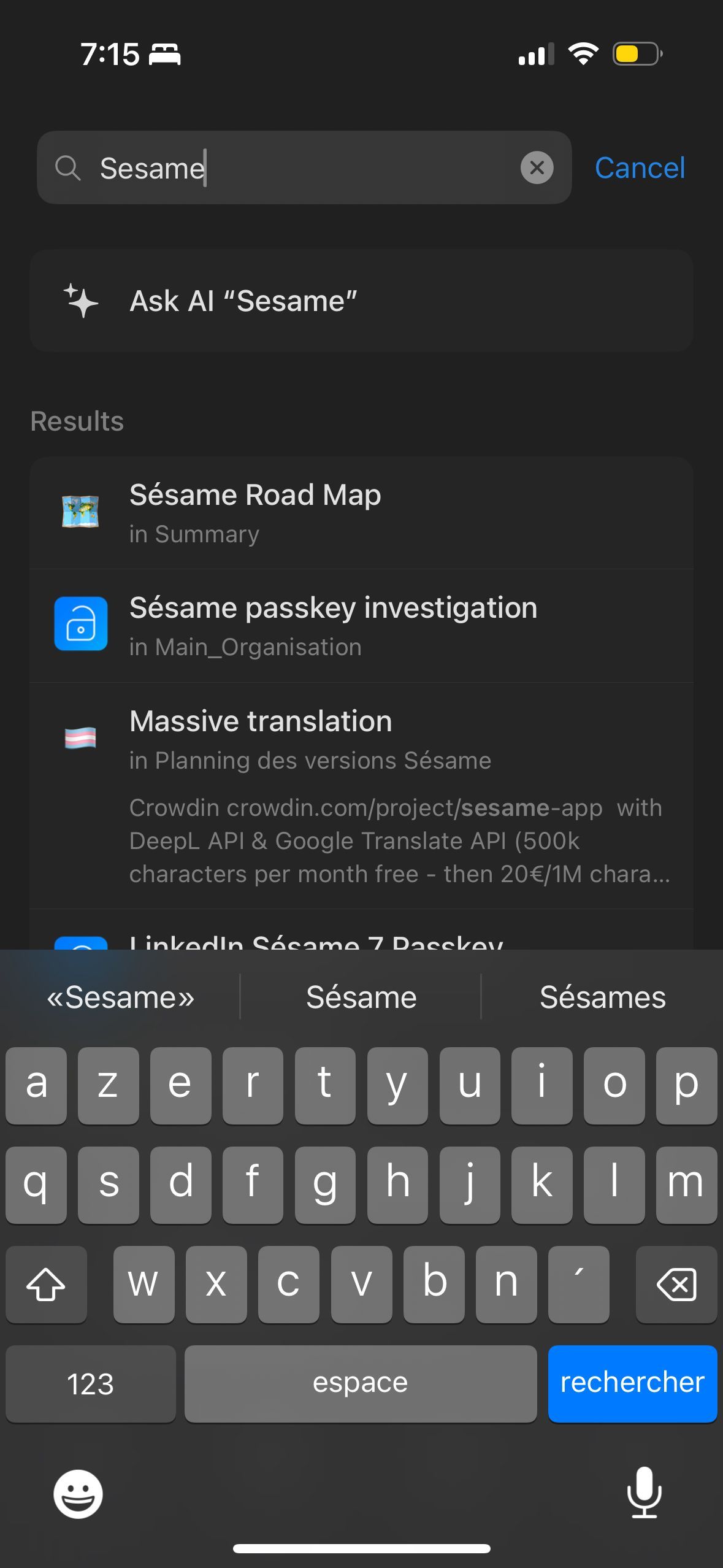 search (Sesame)