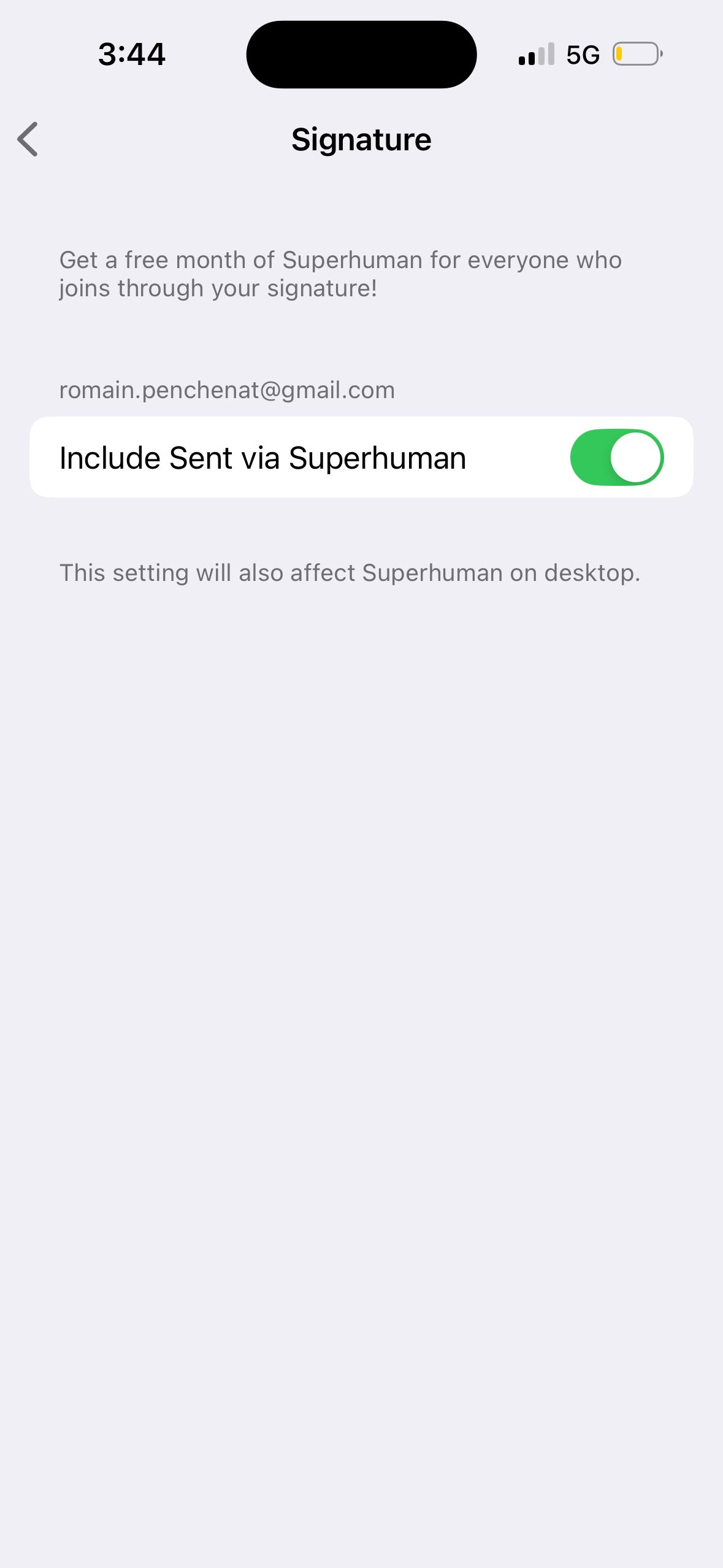 Settings (Superhuman)