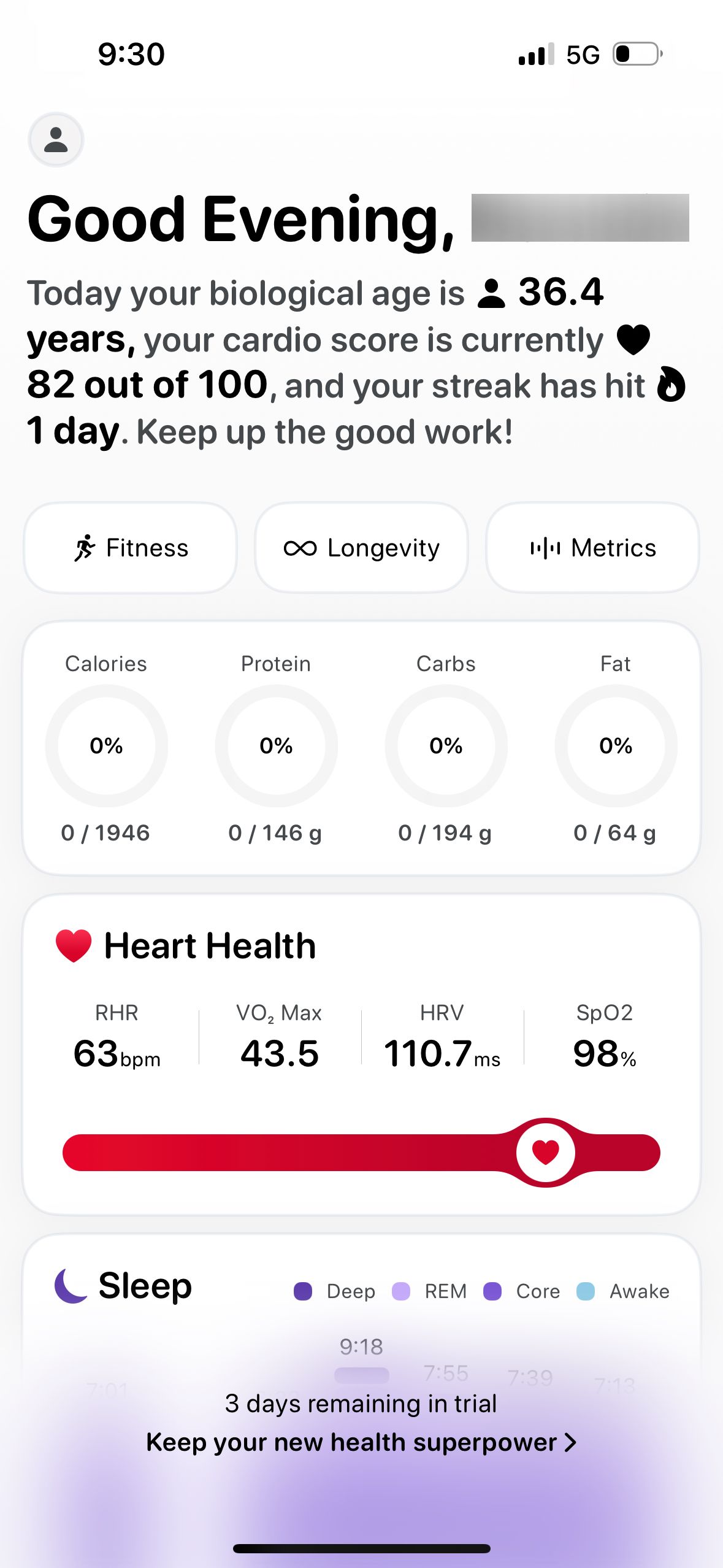 Dashboard (Metric)