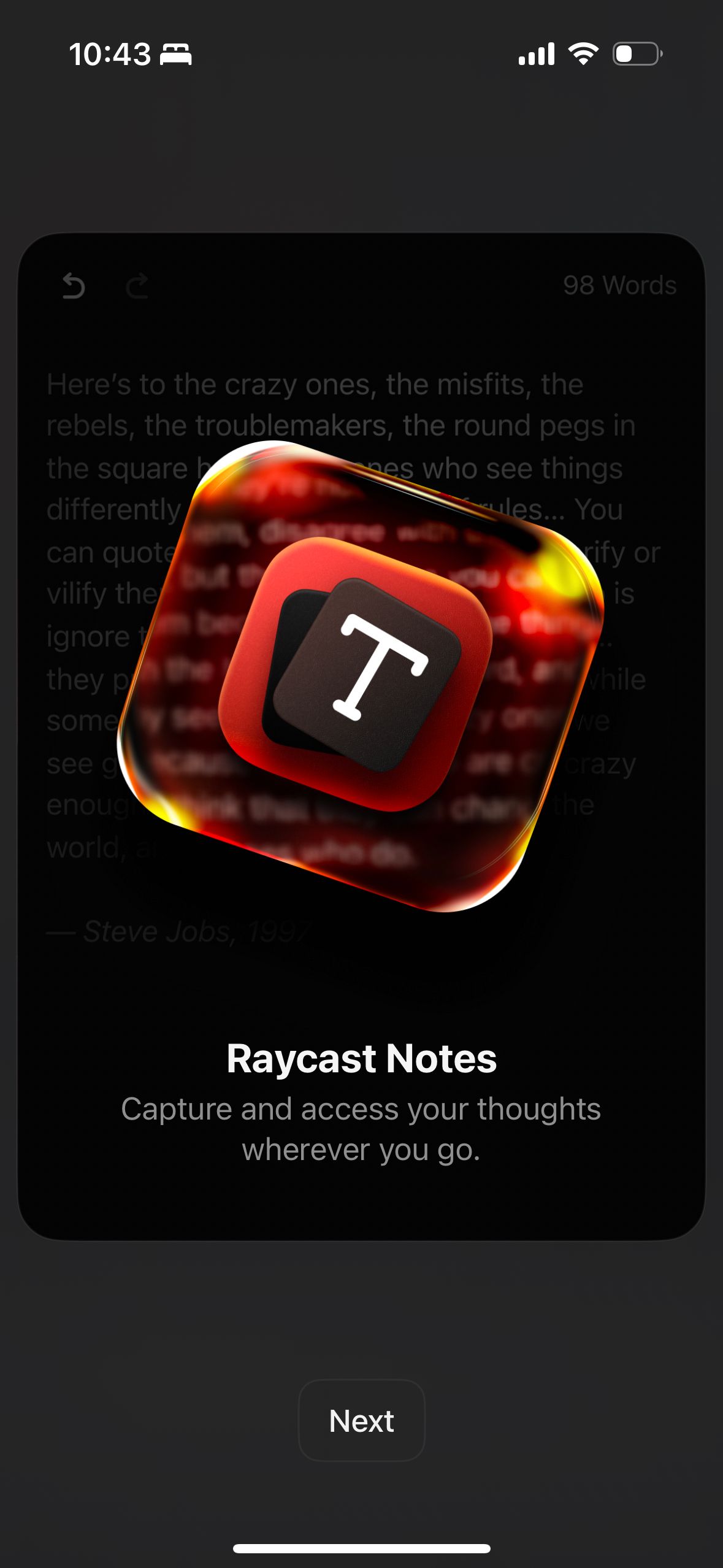 onboarding (Raycast)
