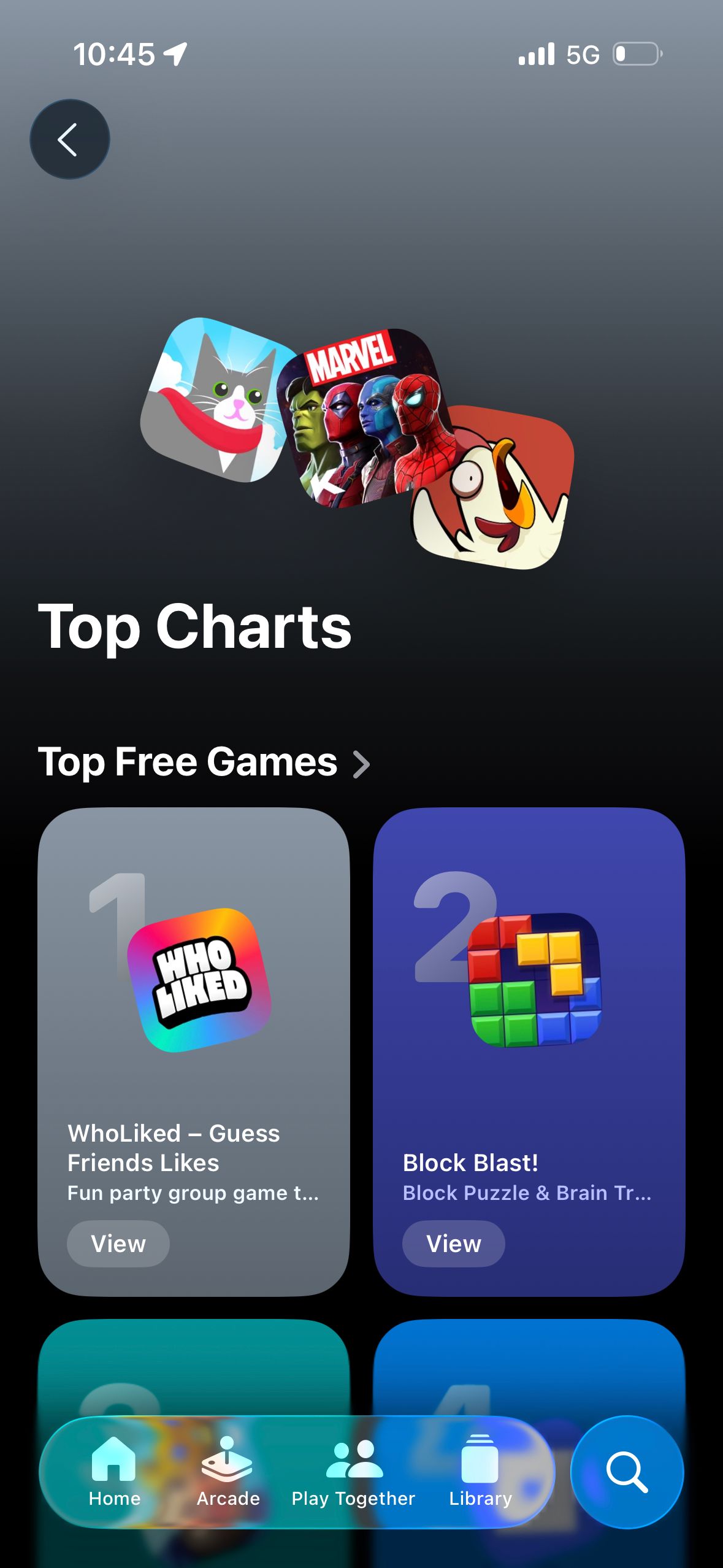 app store (Apple Games iOS26)