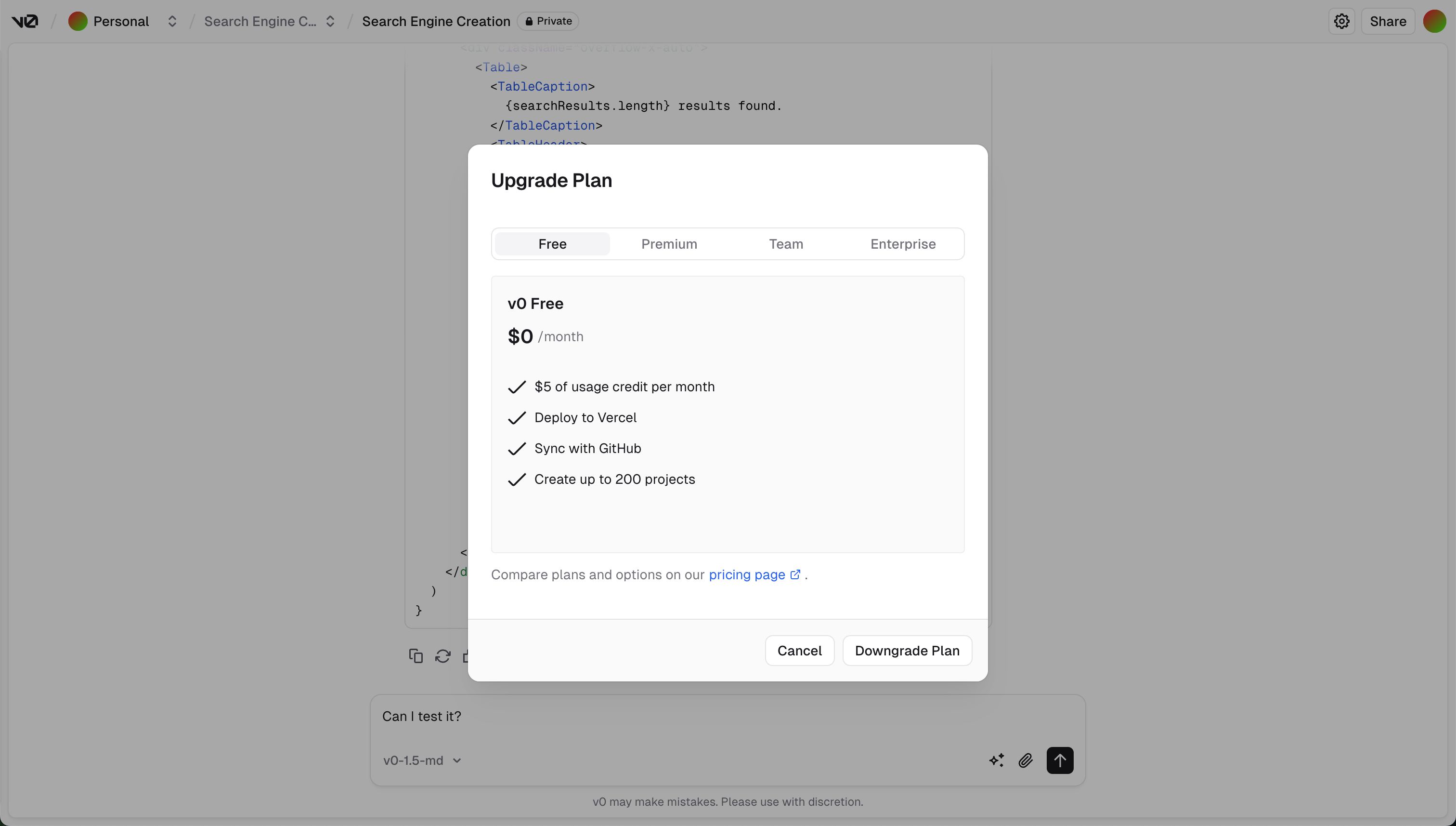 Pricing (v0)