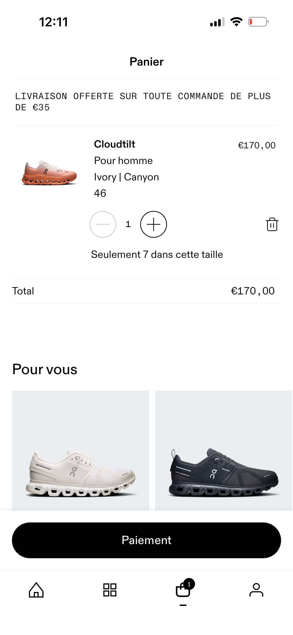 Shopping Cart (On)
