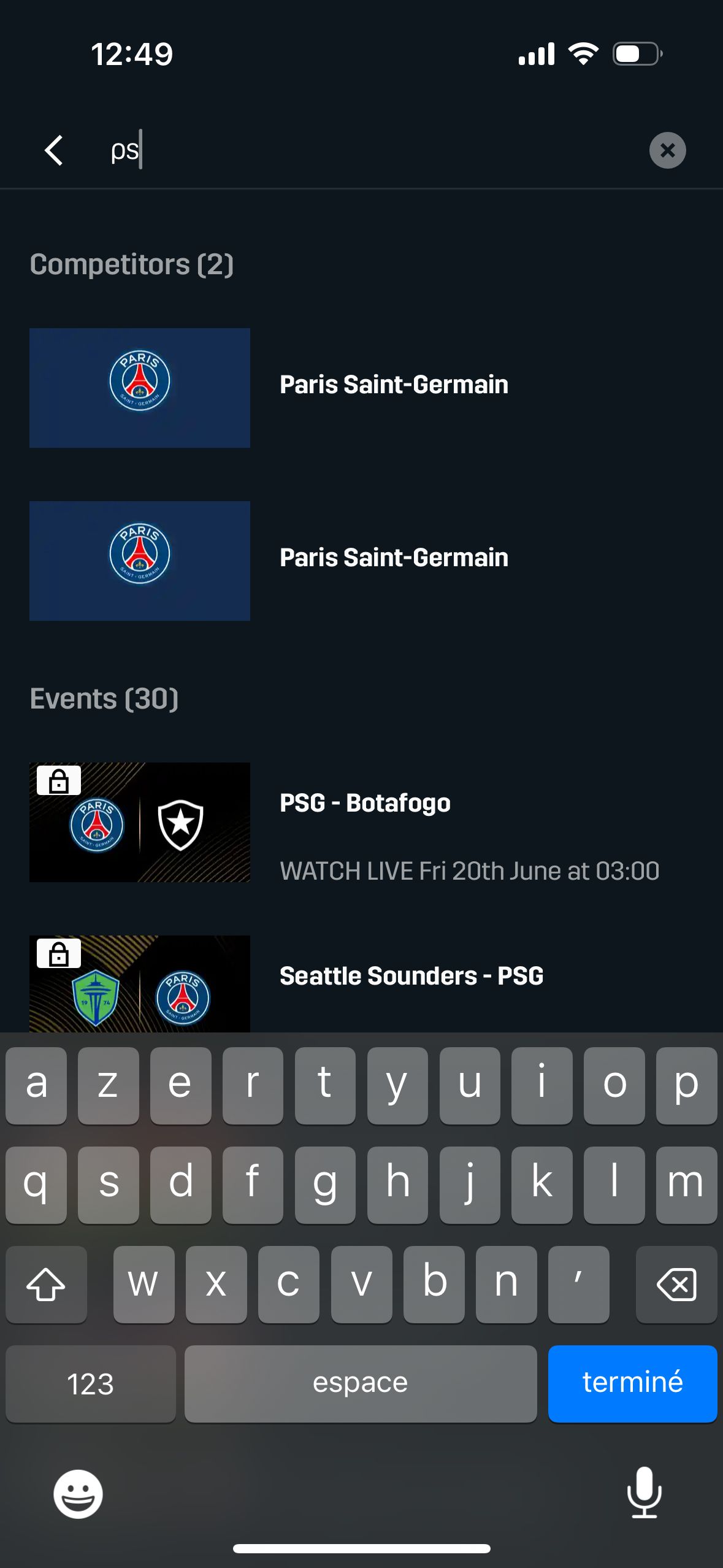 search (Dazn)