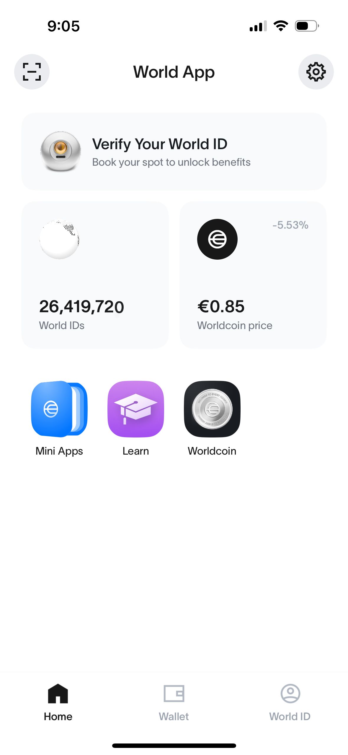 dashboard (World App)