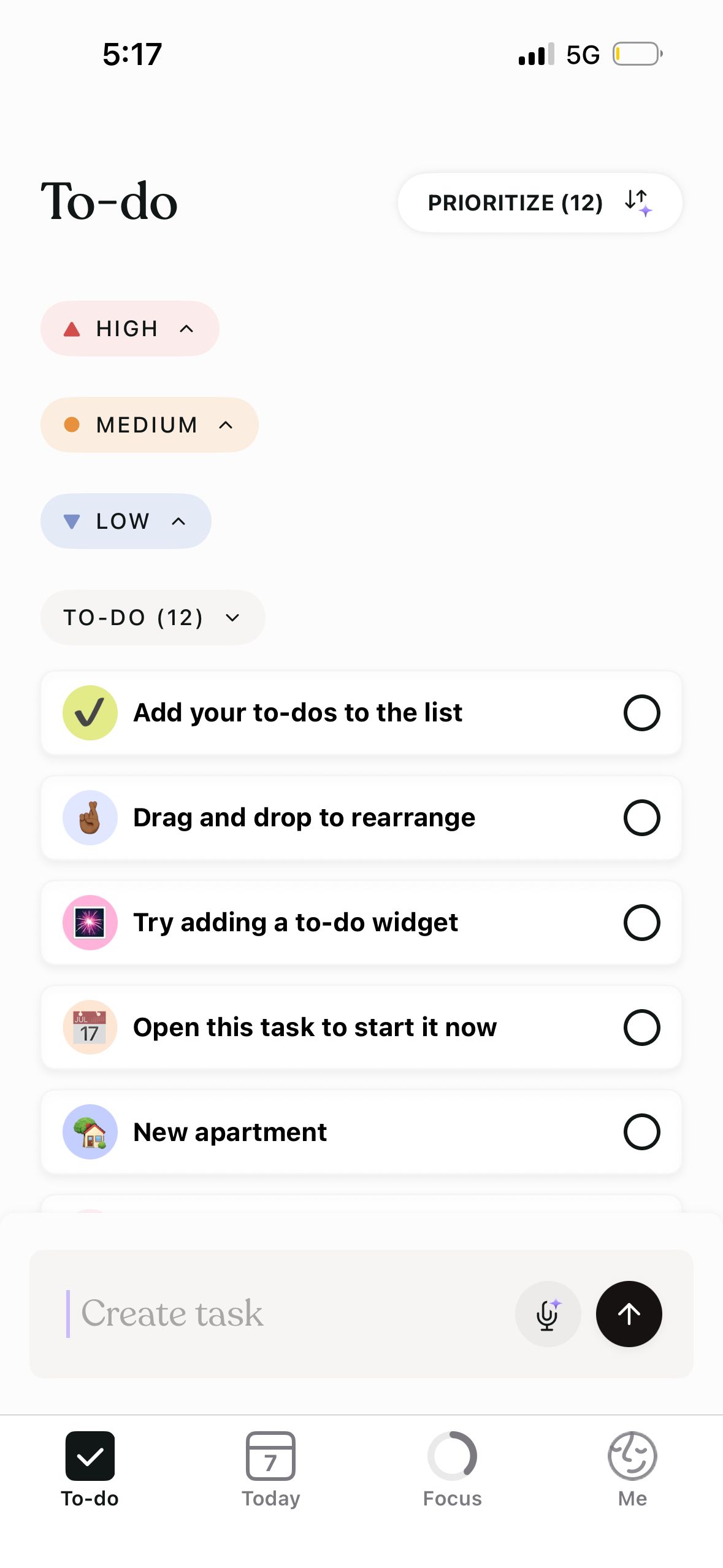 to-do list (Tiimo)
