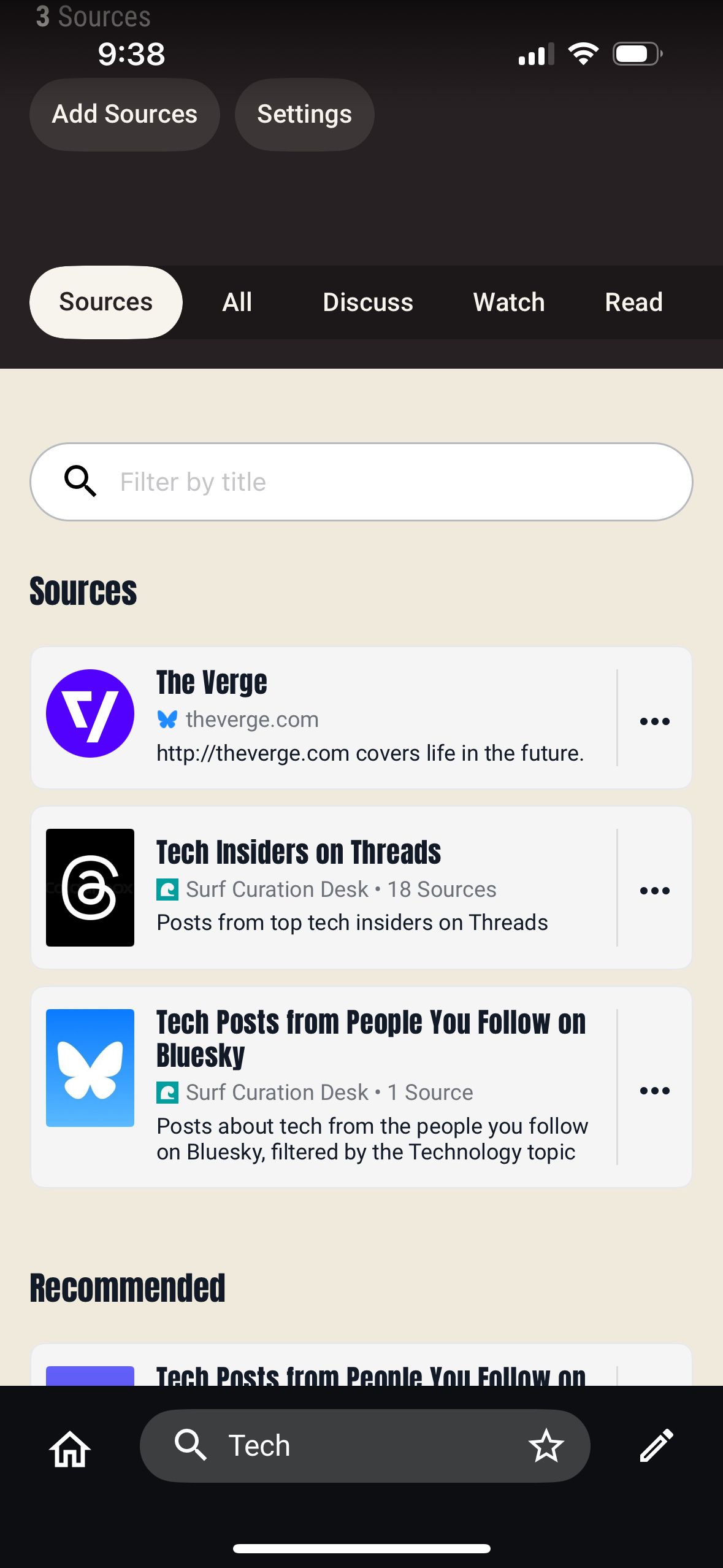 list (Surf)