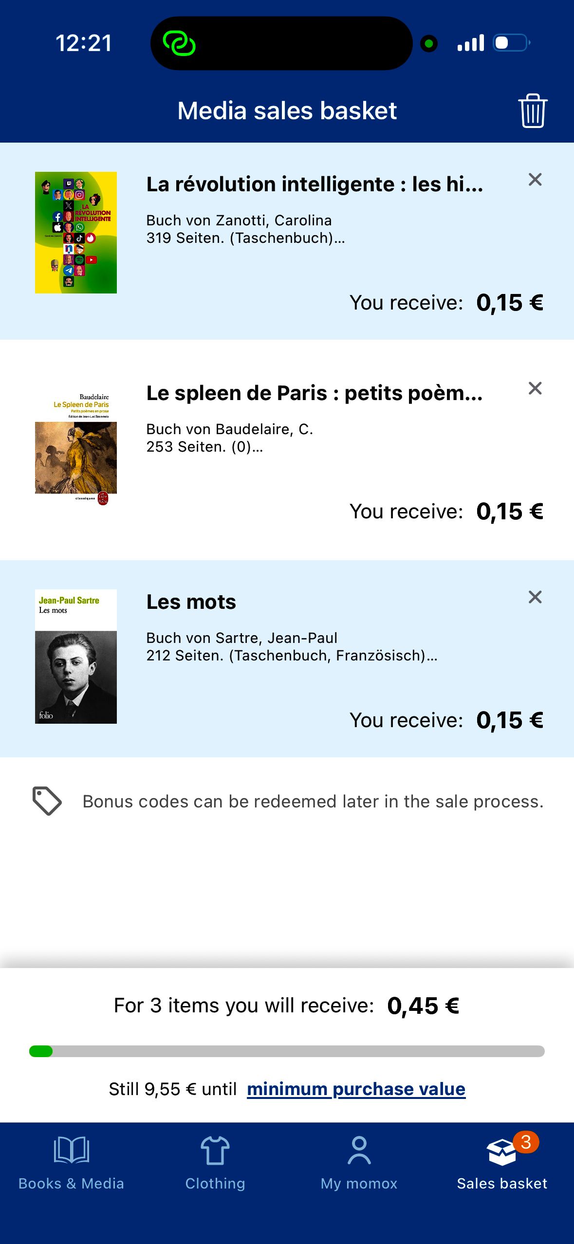 Shopping Basket (Momox)