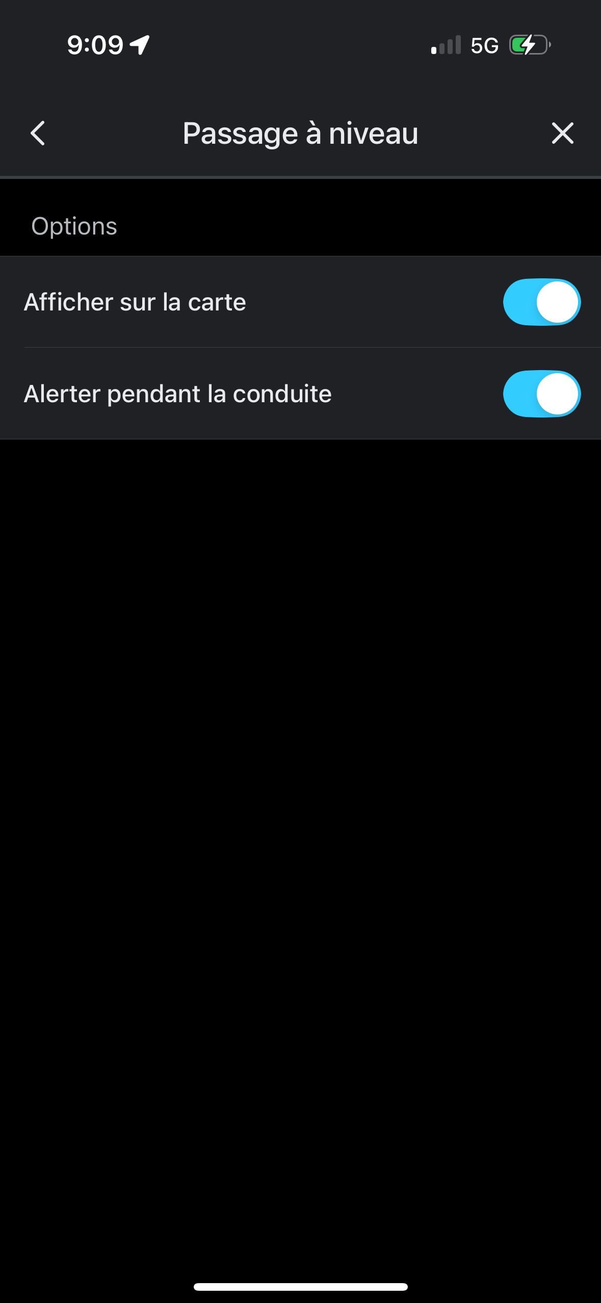 settings (Waze)