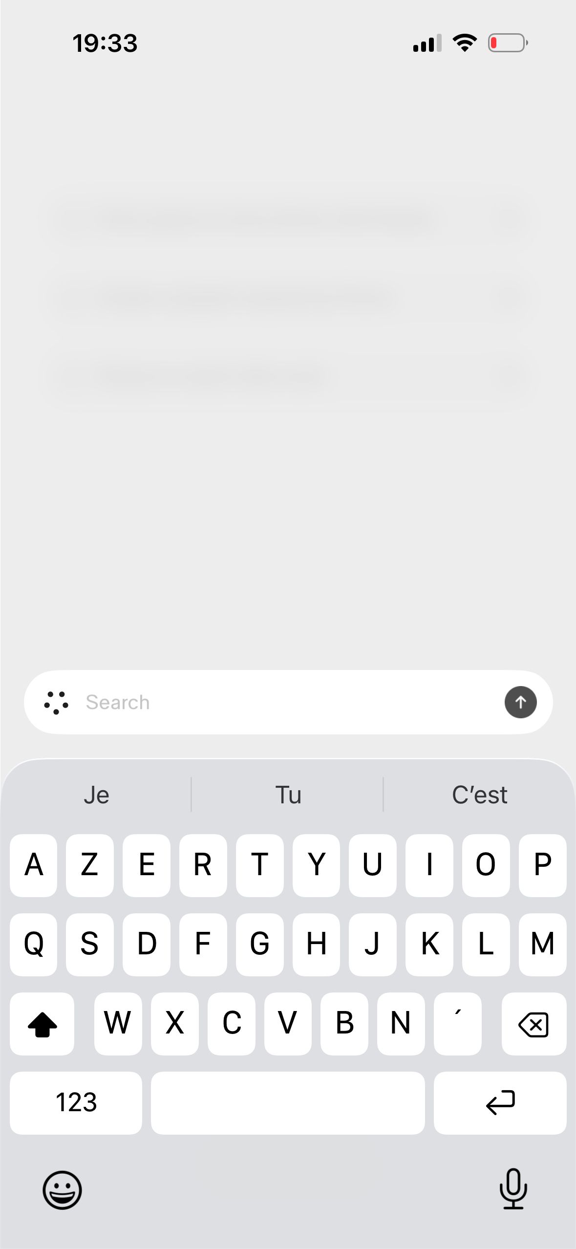 search screen (Genie)