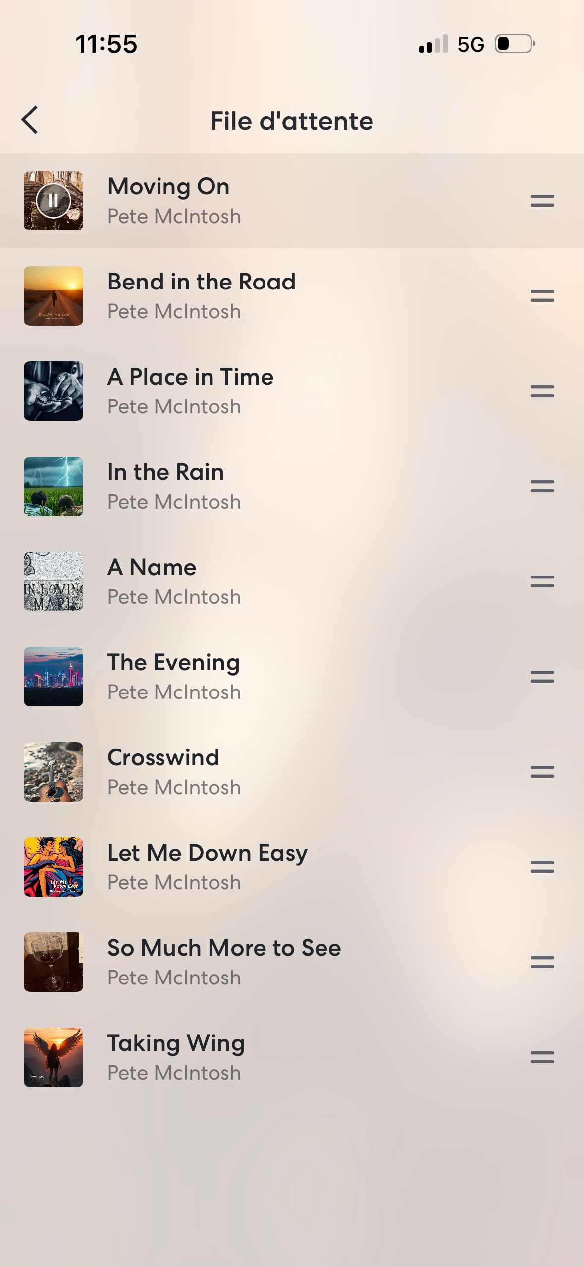 music queue (BandLab)