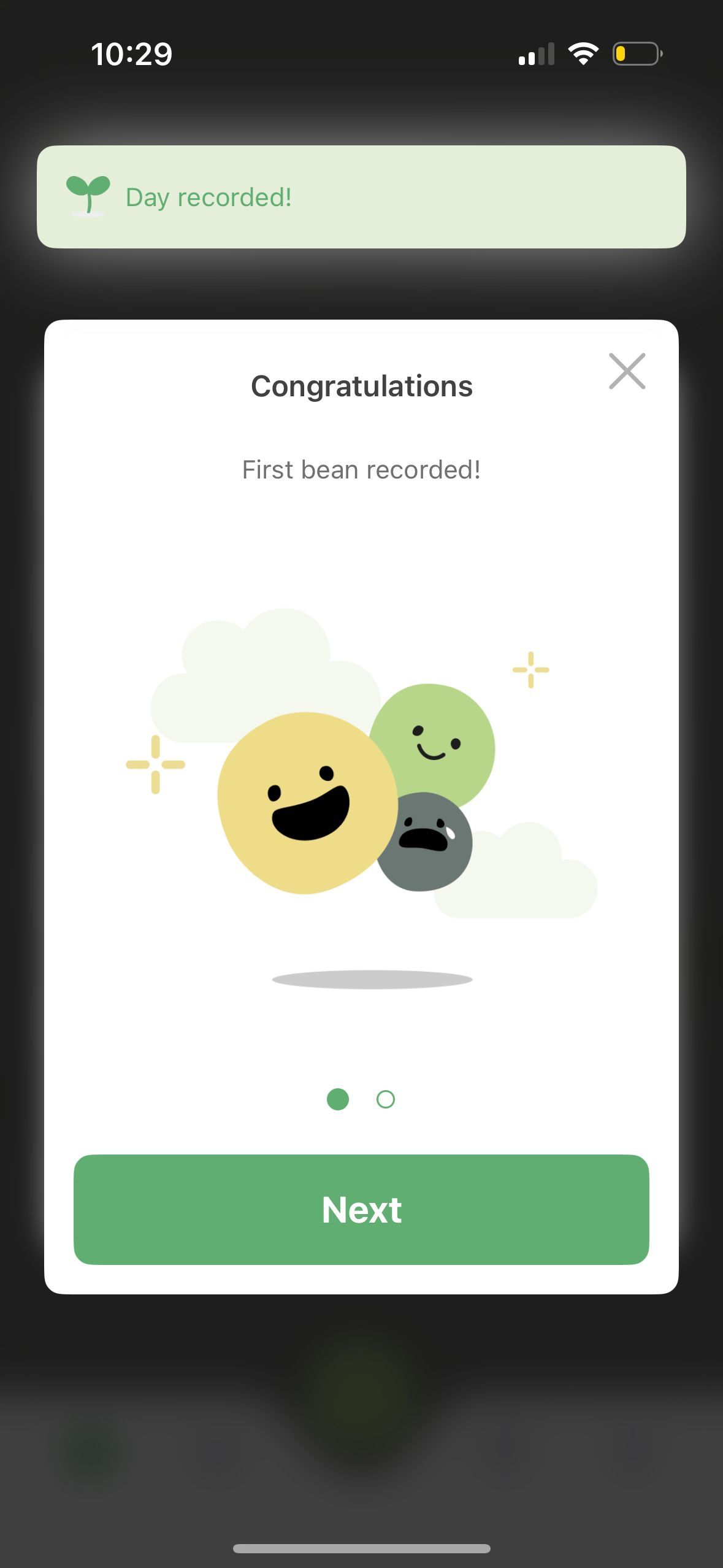 success (Bean Tracker)