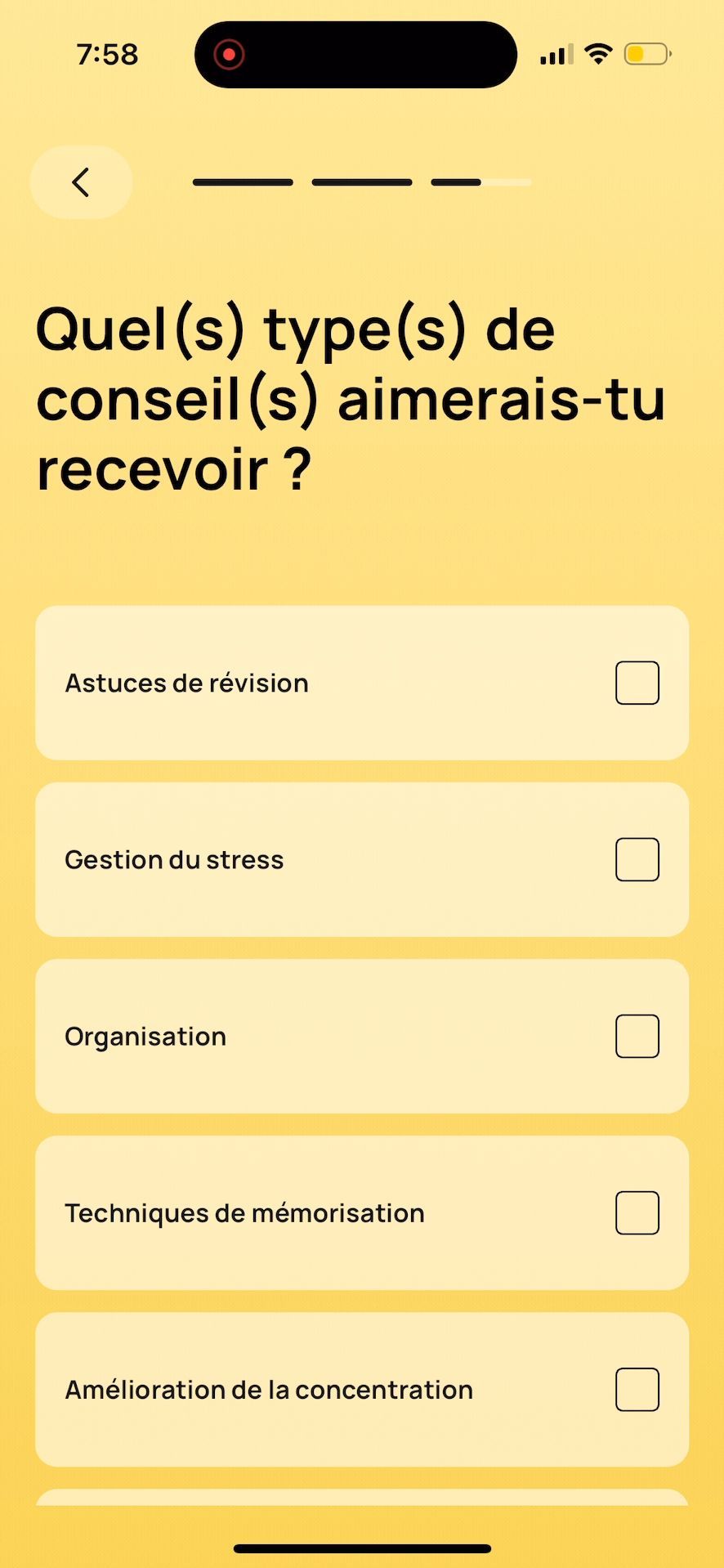 survey (Conseils)