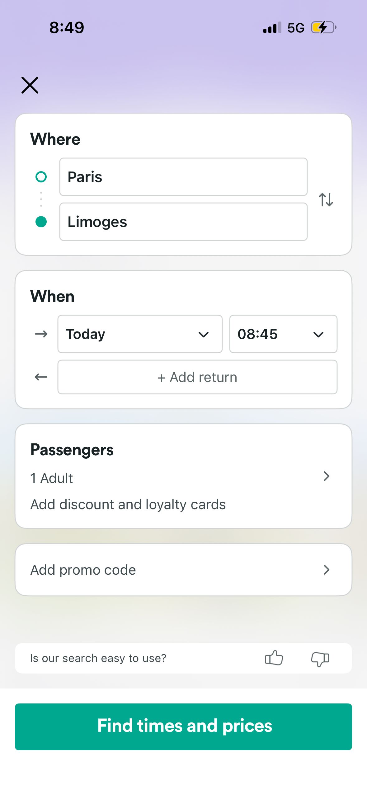 Booking (Trainline)