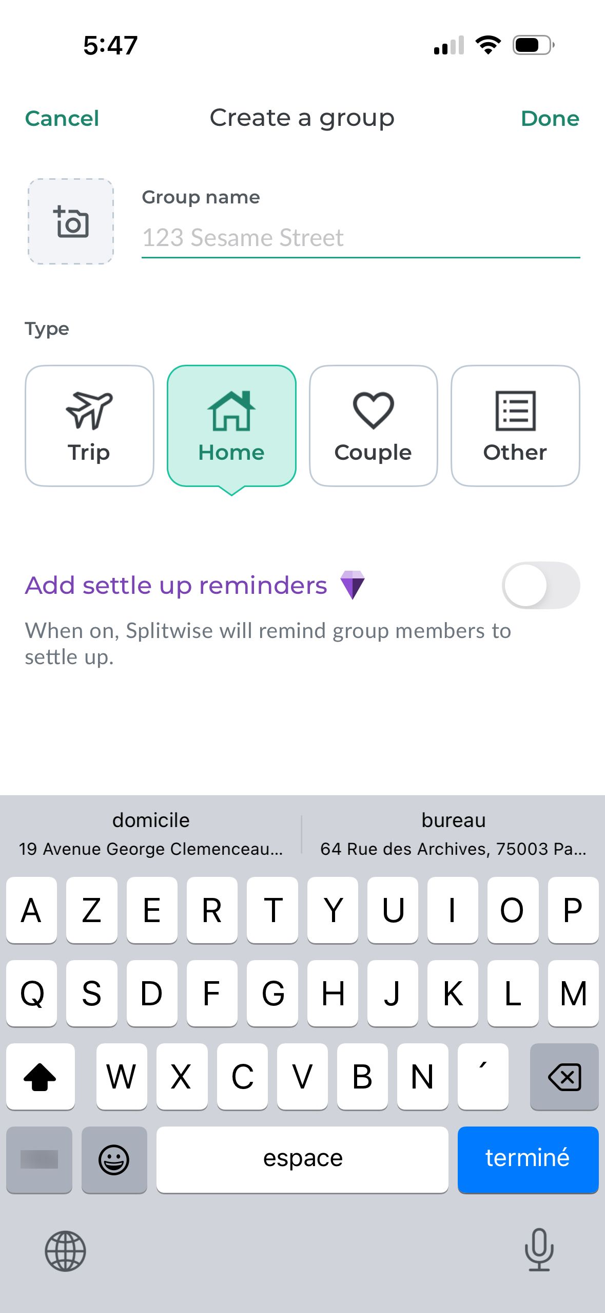 Form (Splitwise)