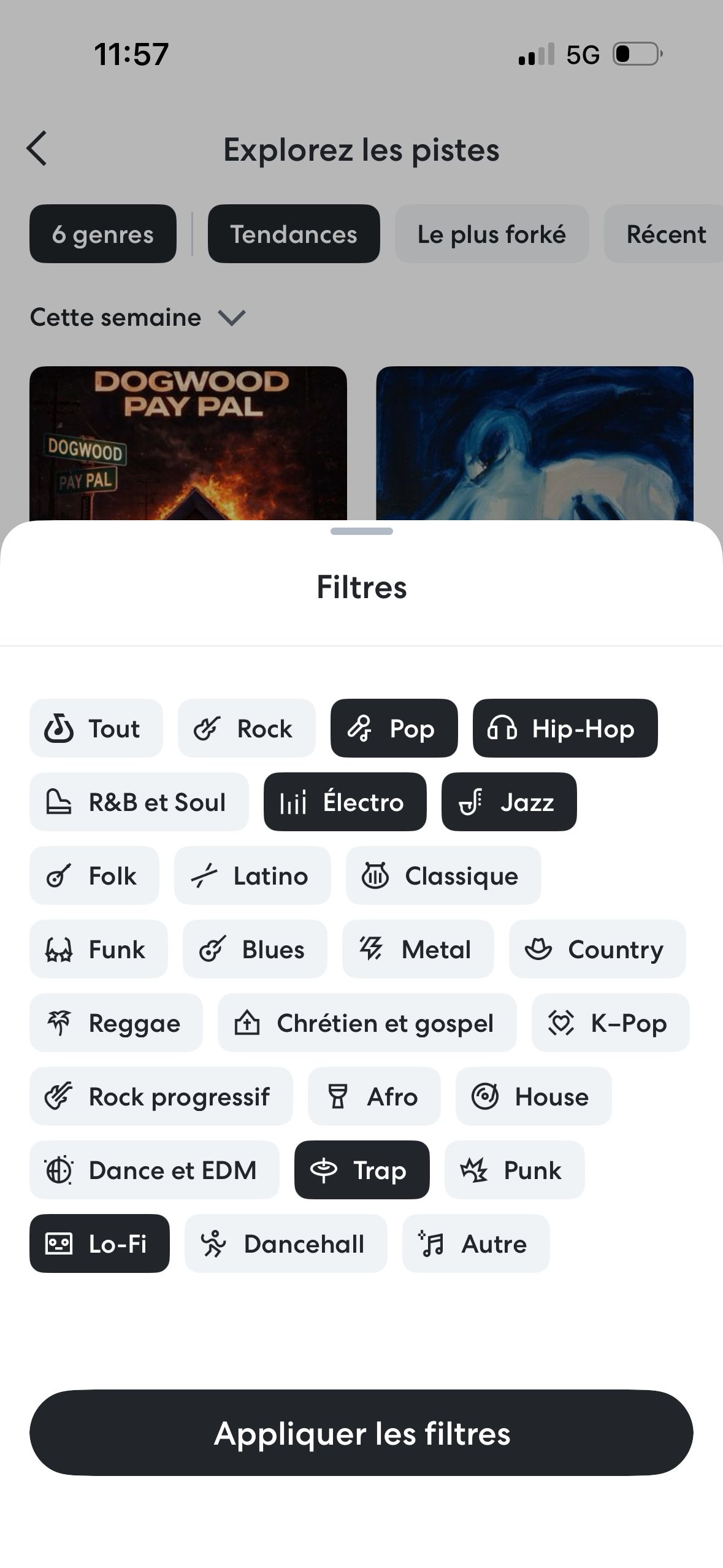 bottom sheet (BandLab)
