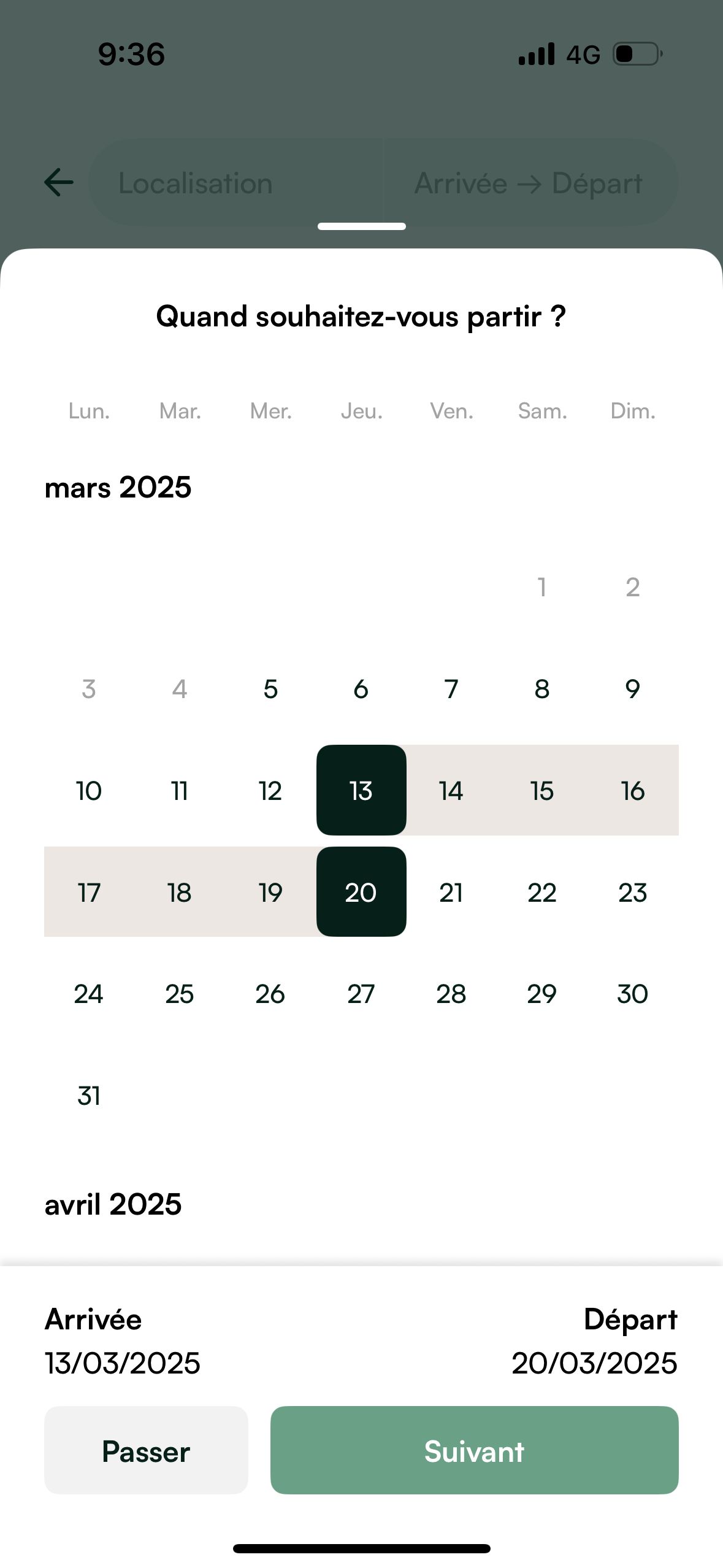 date picker (Gens de confiance)