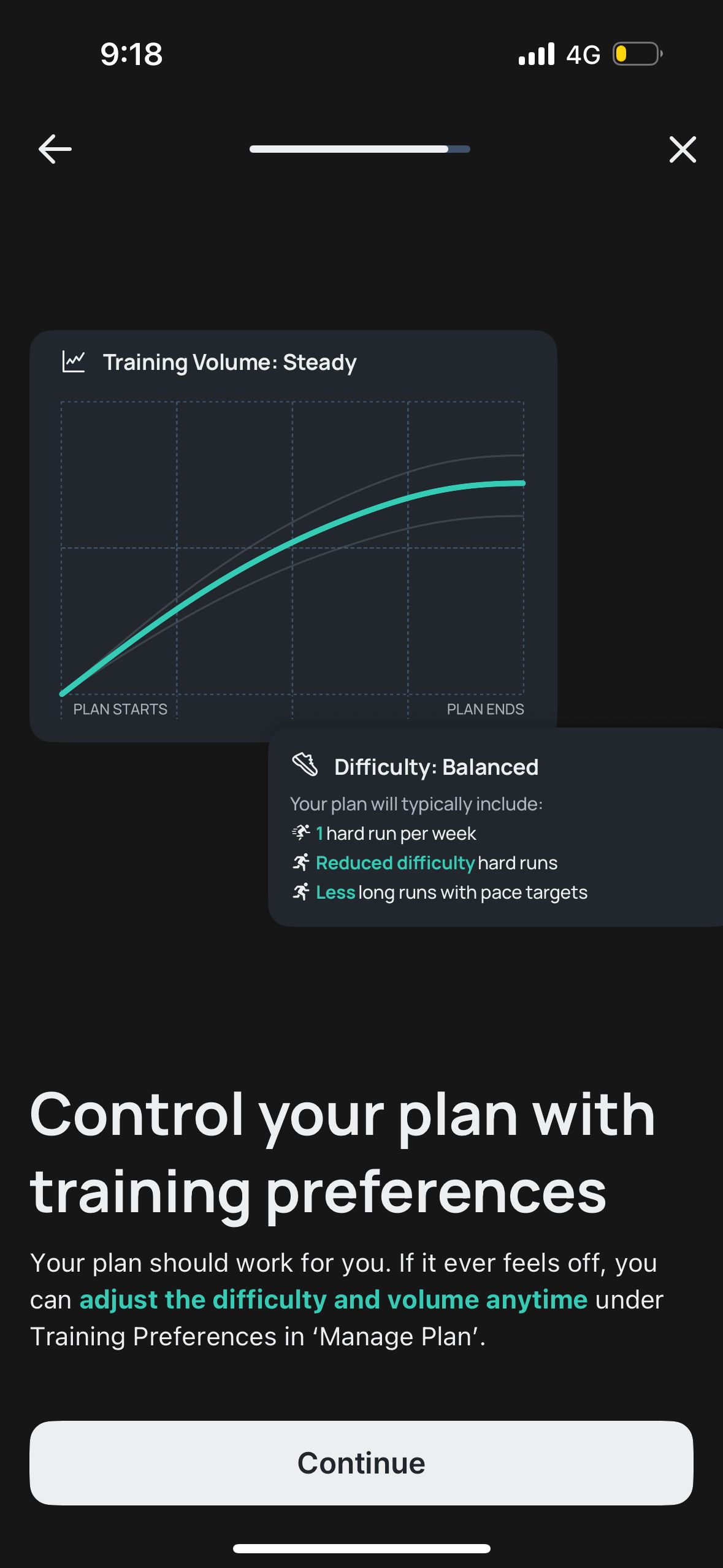 settings (Runna)