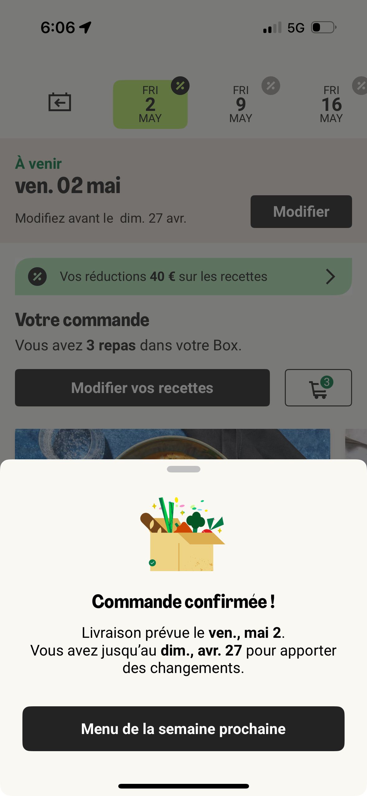 Confirmation (HelloFresh)