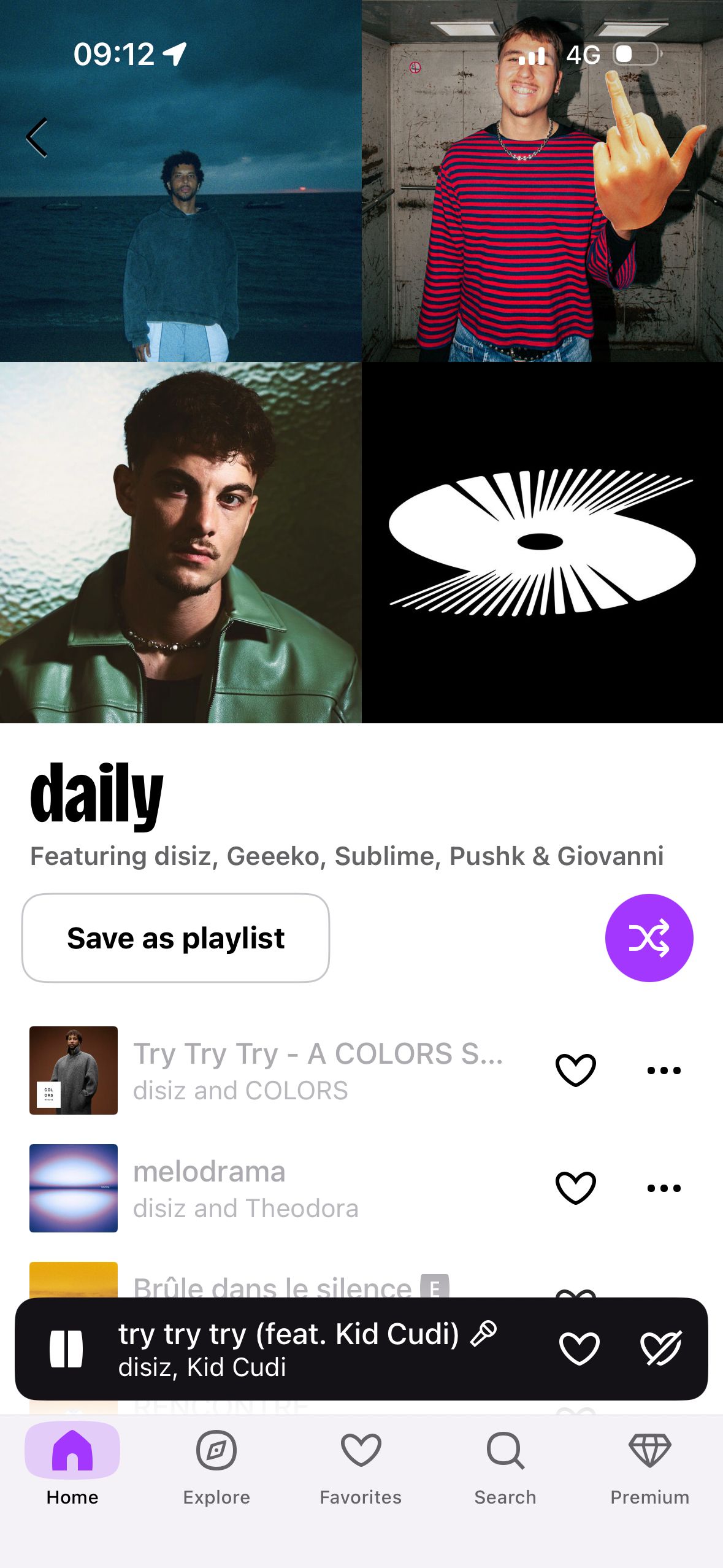 music player (Deezer)
