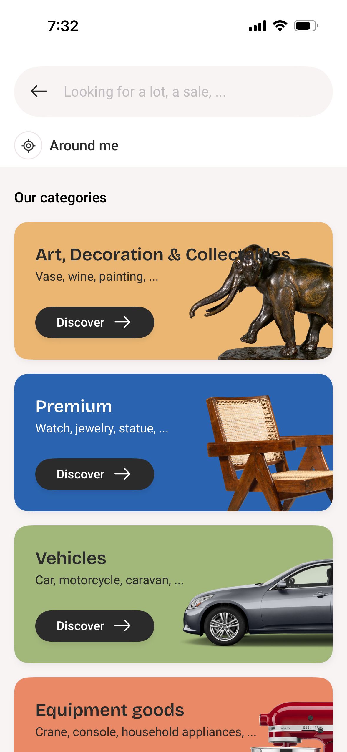 Browse Screen (Interencheres)