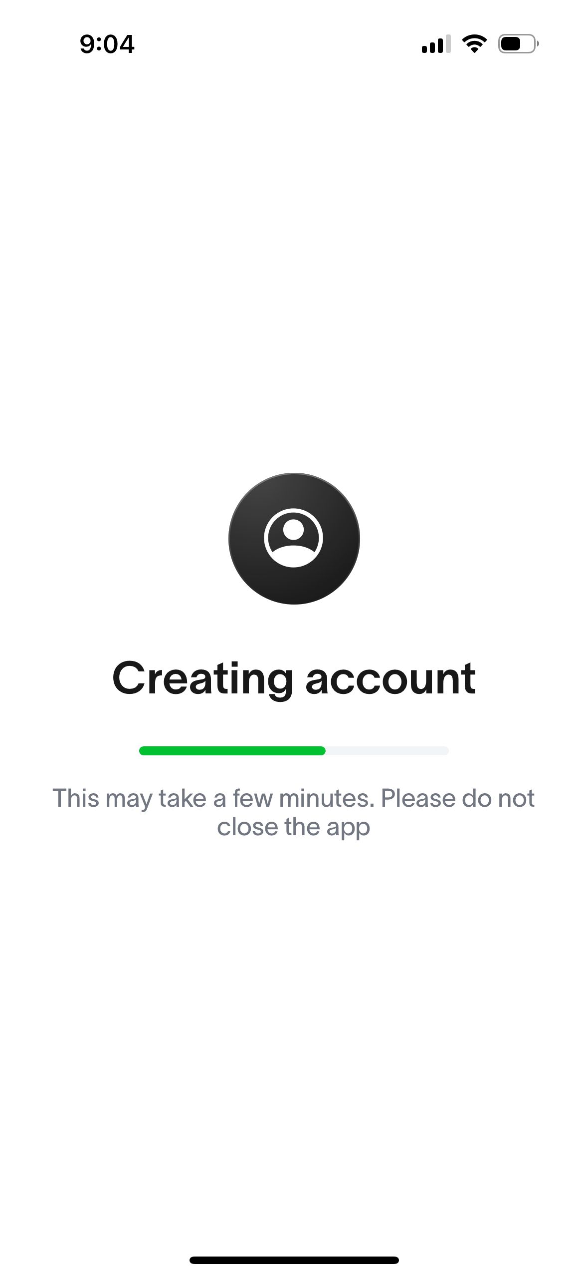 Progress indicator (World App)