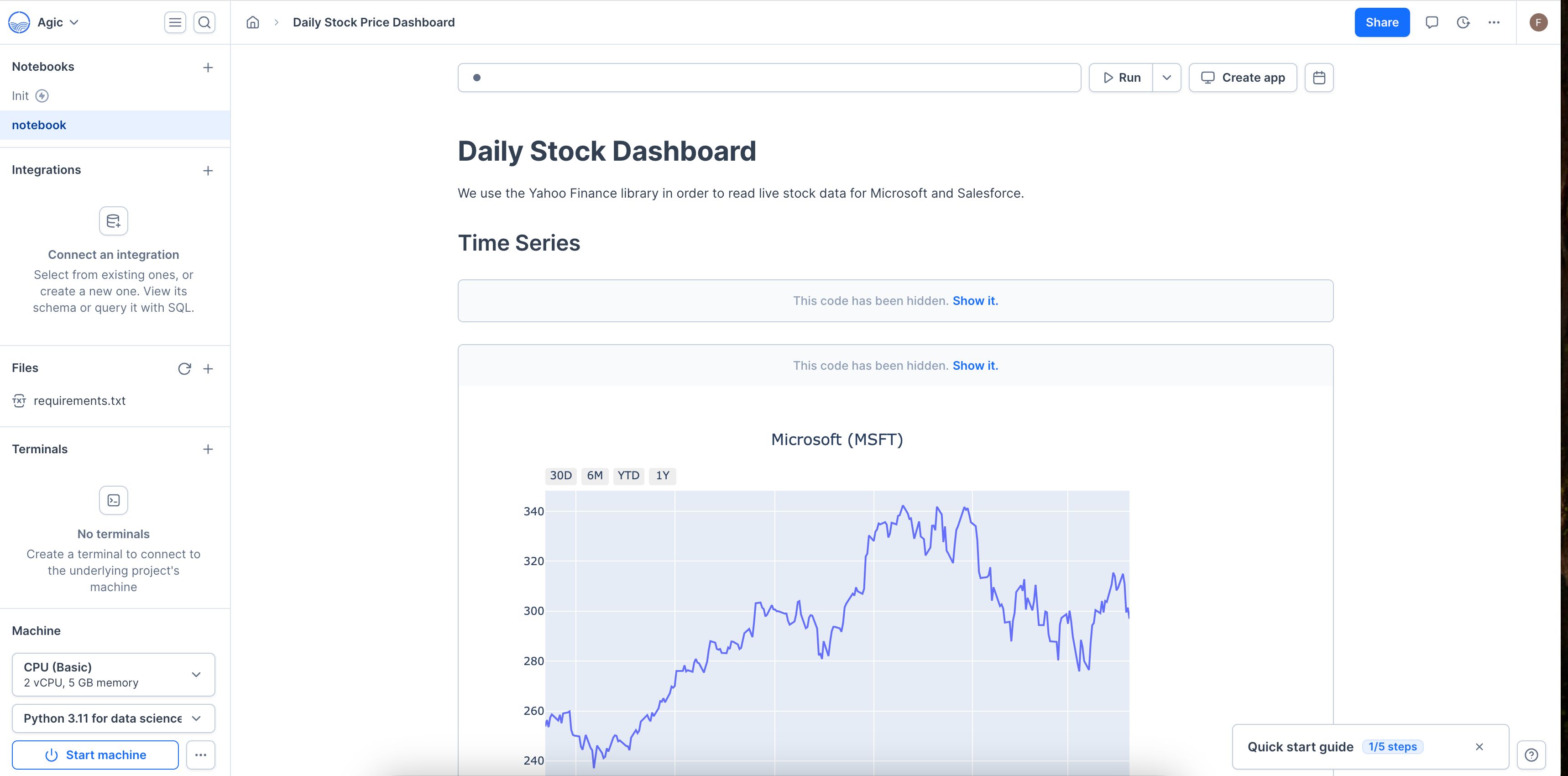 dashboard (Daily Stock Dashboard)