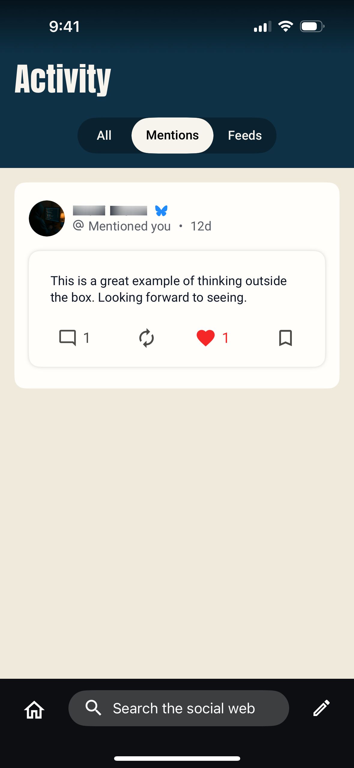 Activity Feed (Surf)