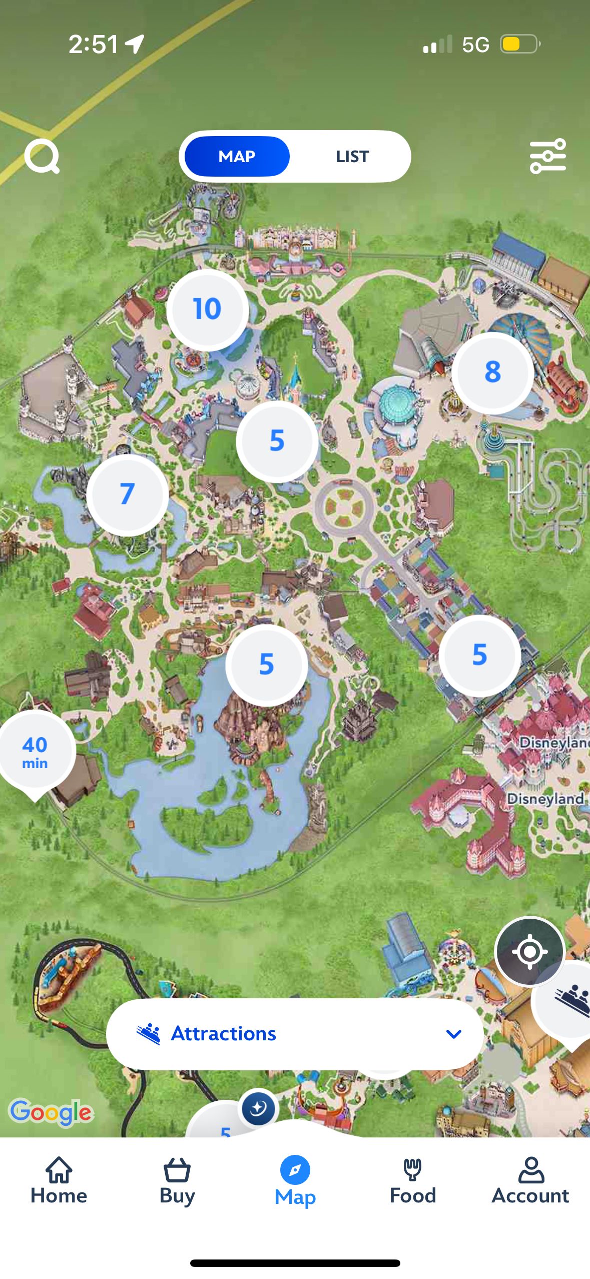 map (Disneyland Paris)