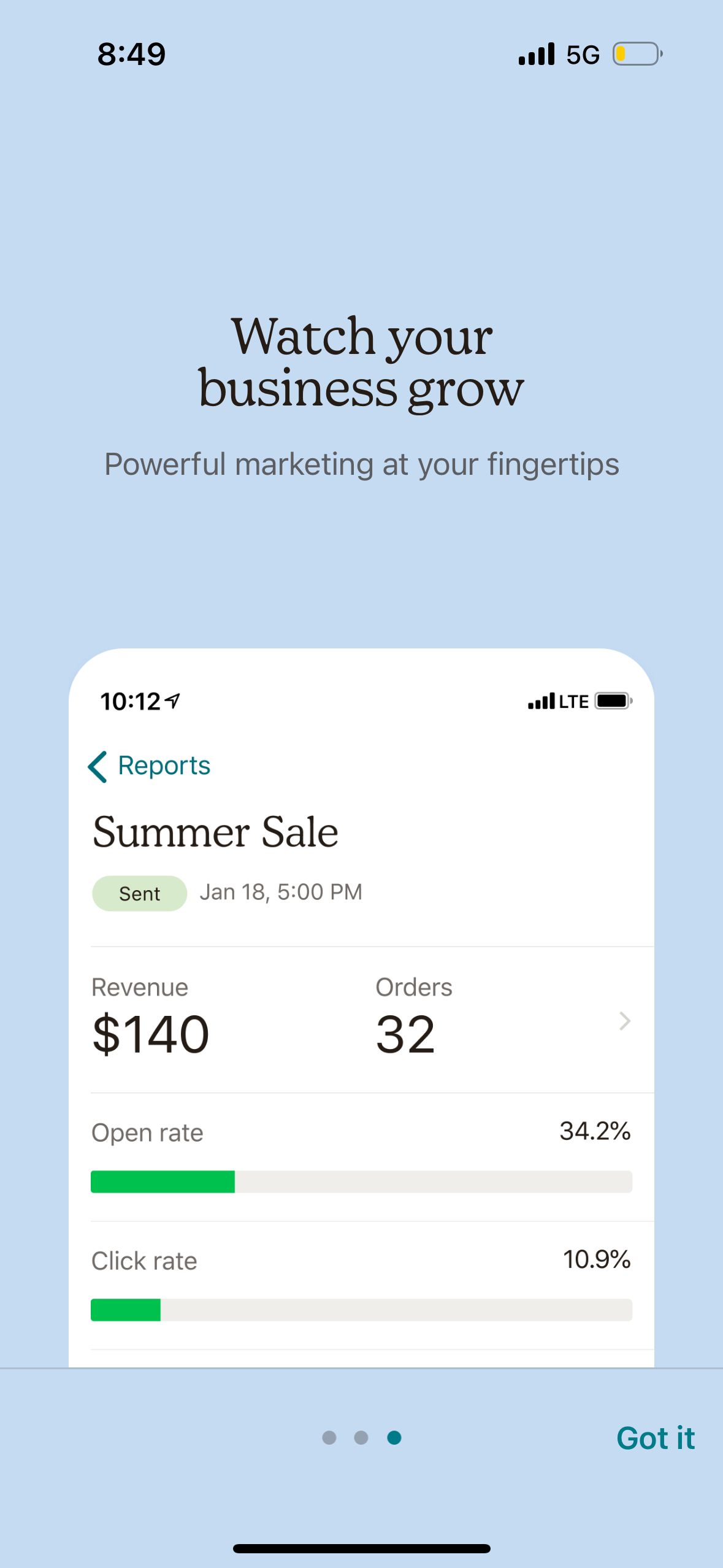 dashboard (Mailchimp)
