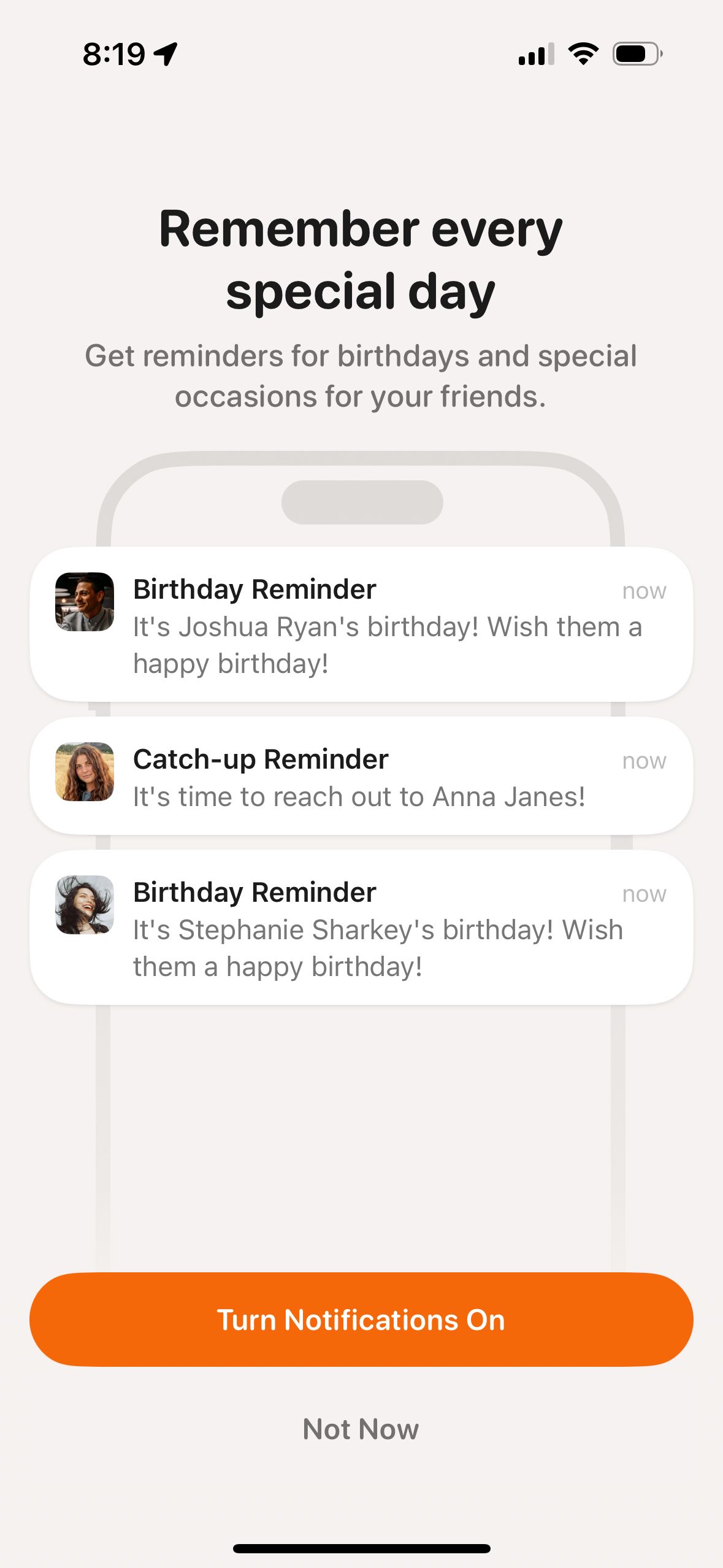 Notification (Friendzone)