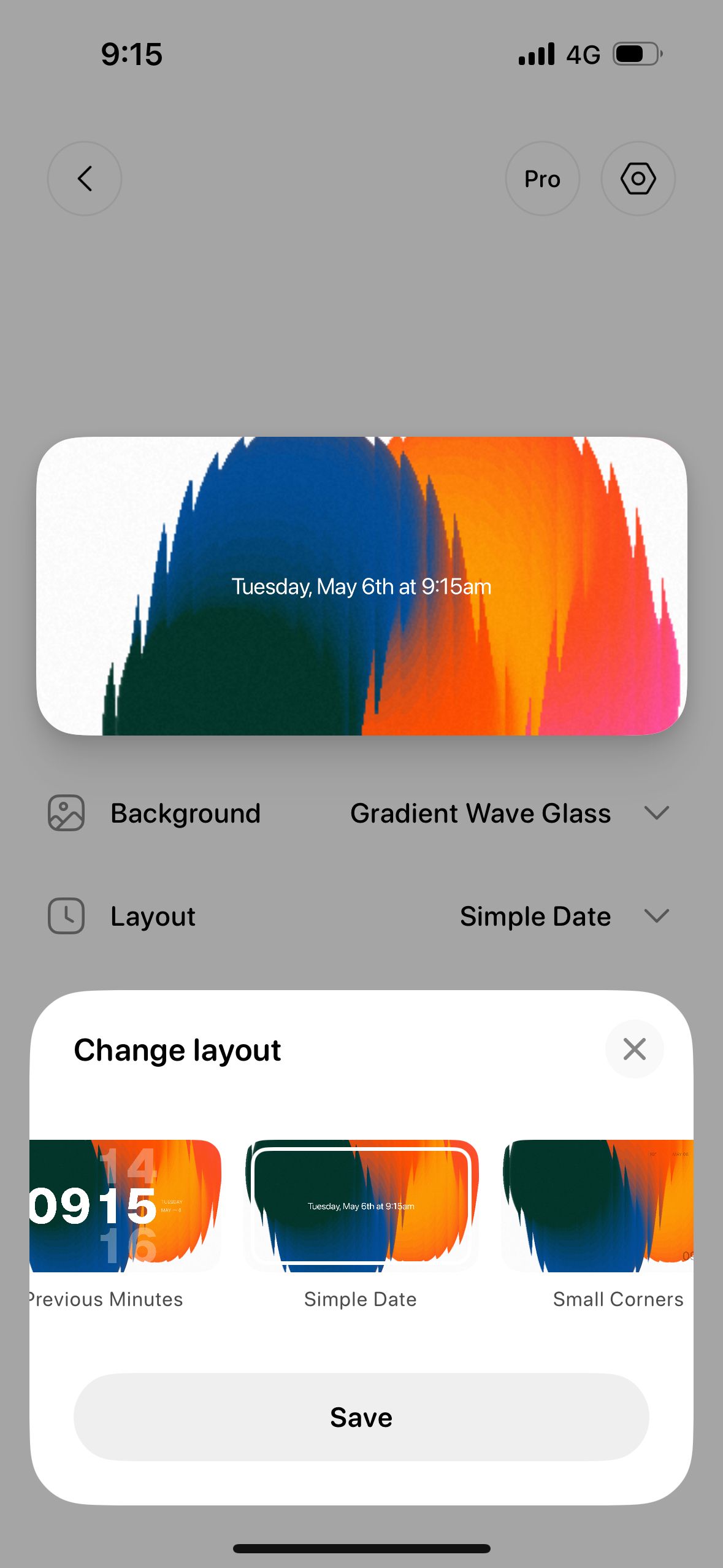 settings (Clocks)