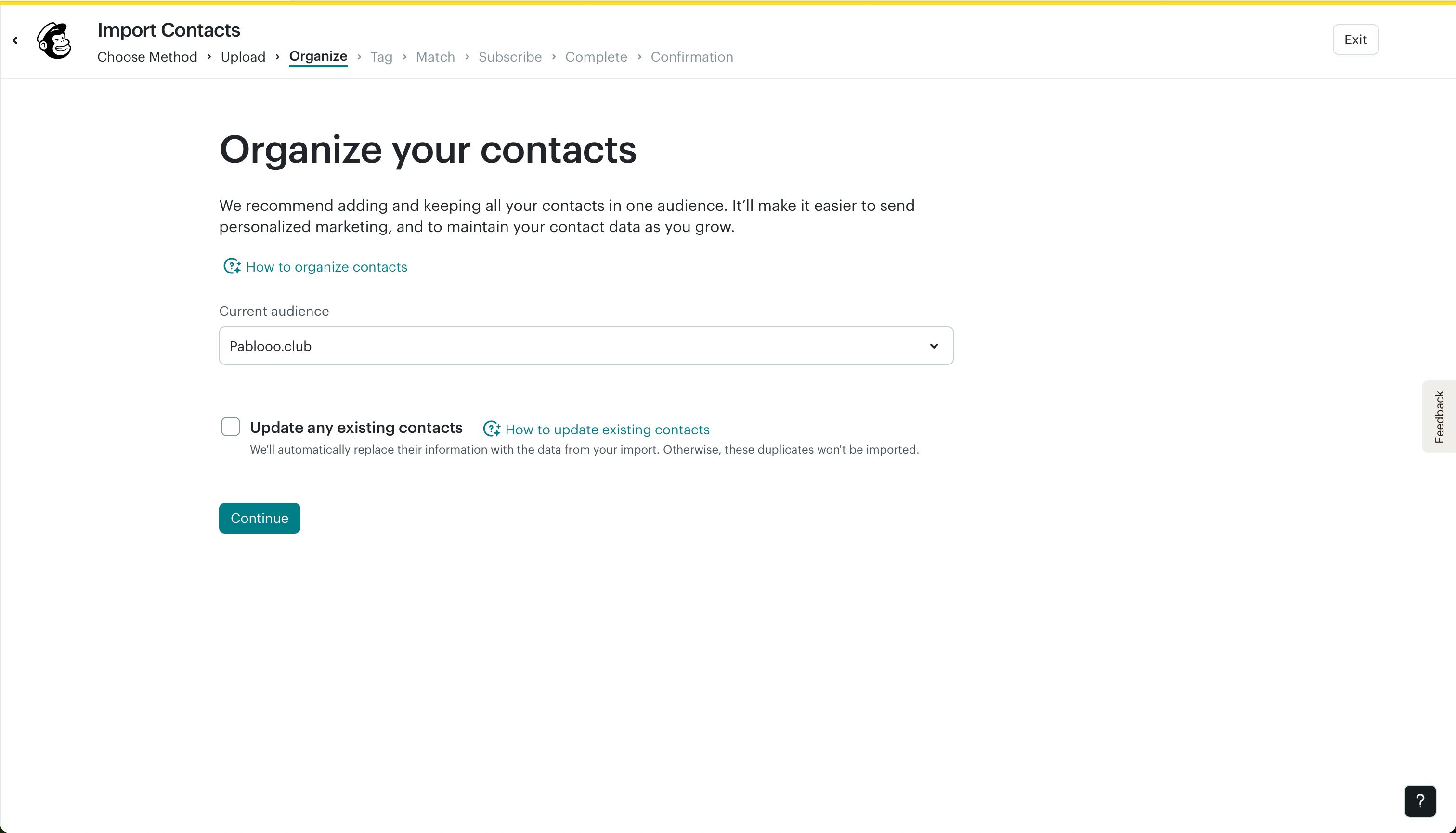 form (Mailchimp)