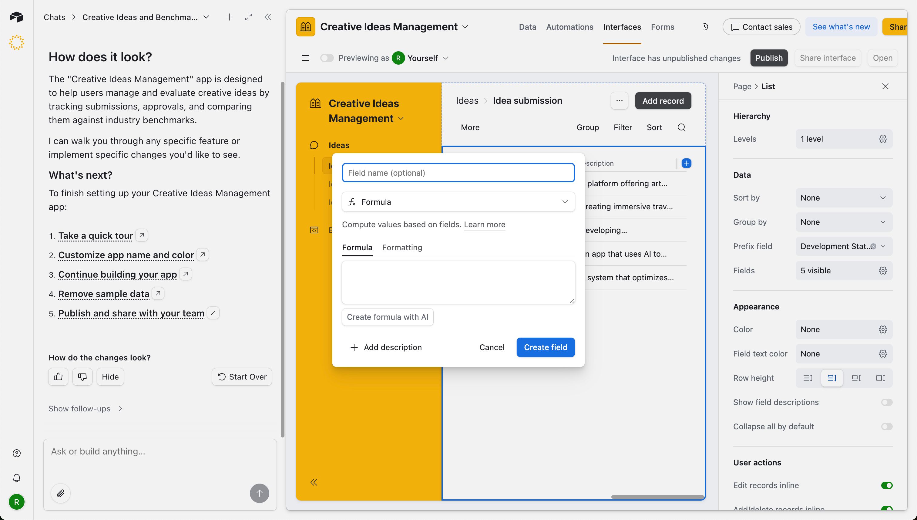 Form/Modal (Airtable)