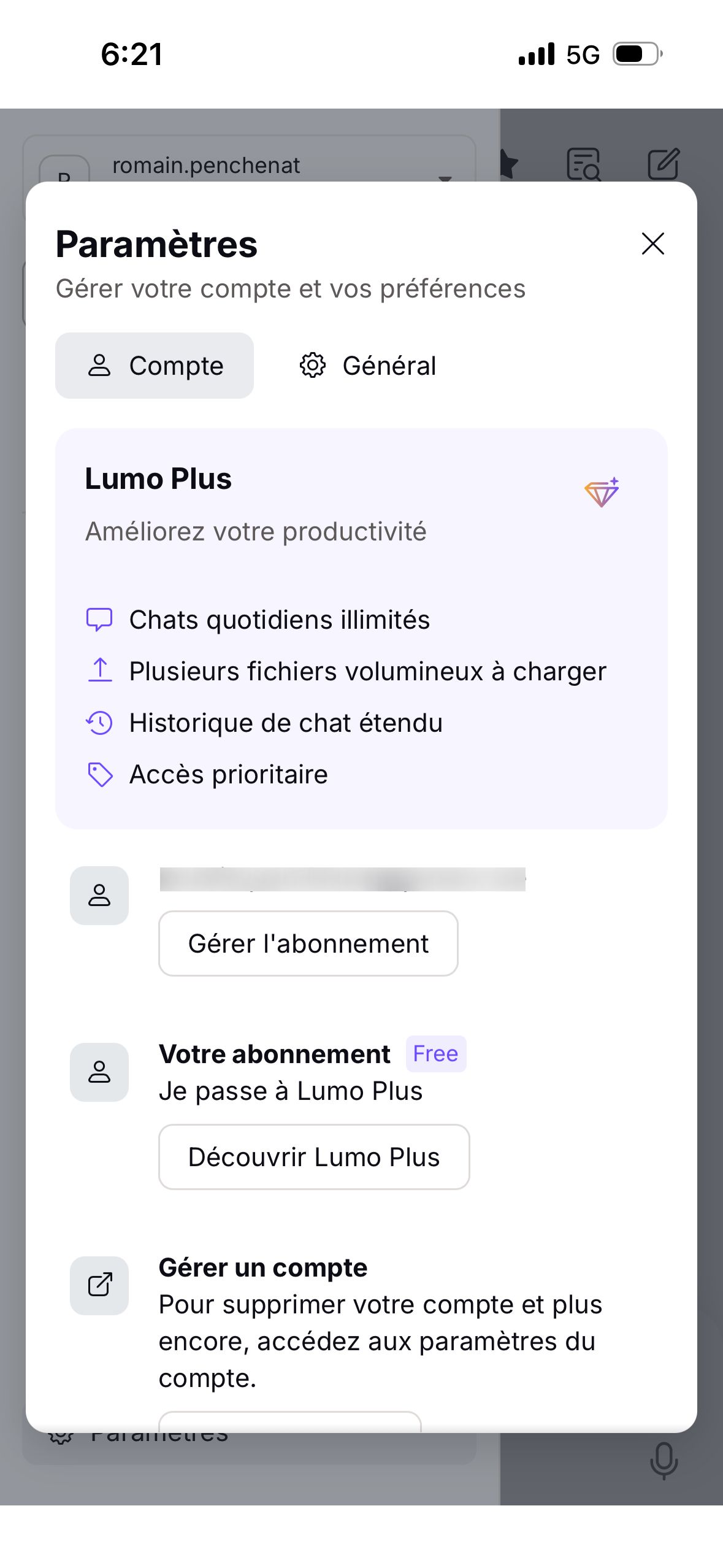 settings (Lumo)
