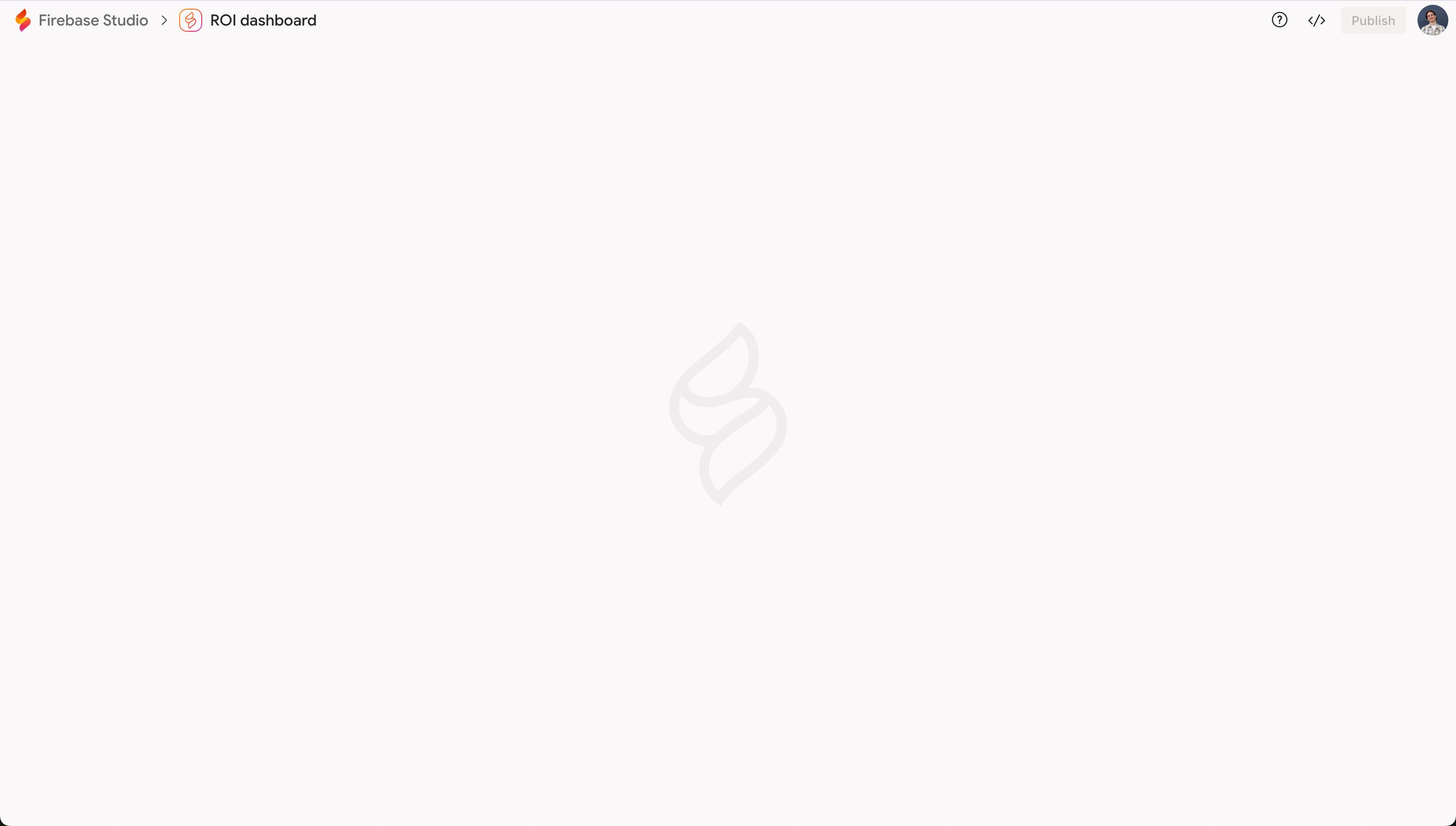loading screen (Firebase Studio)