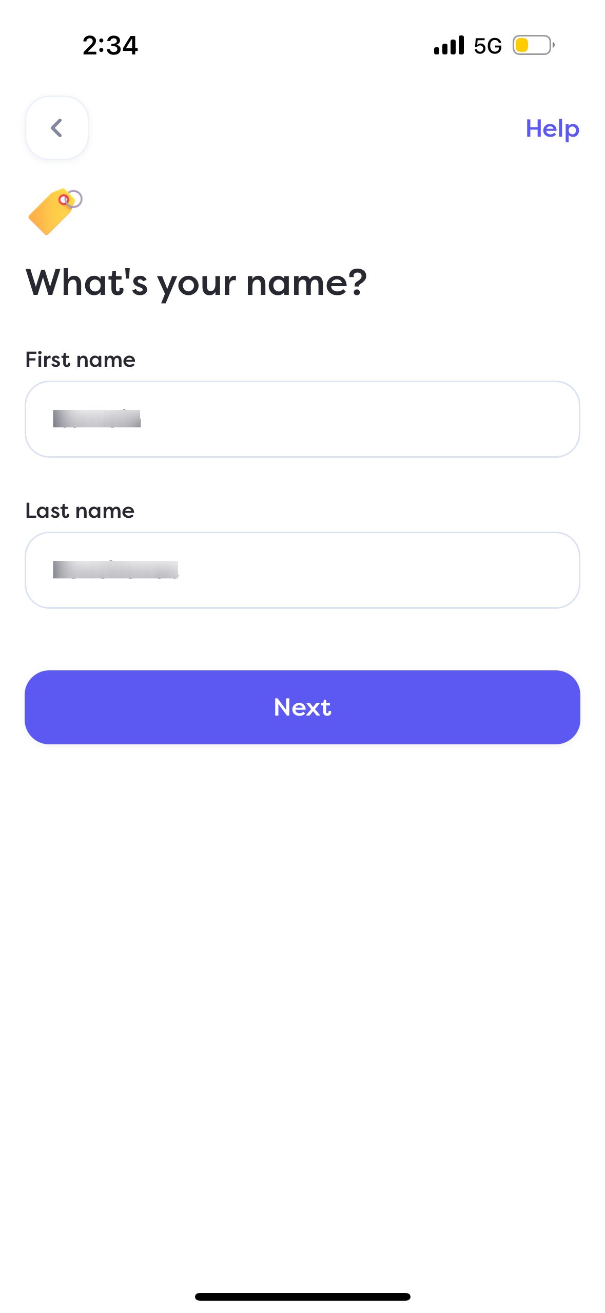 form (Name Input)