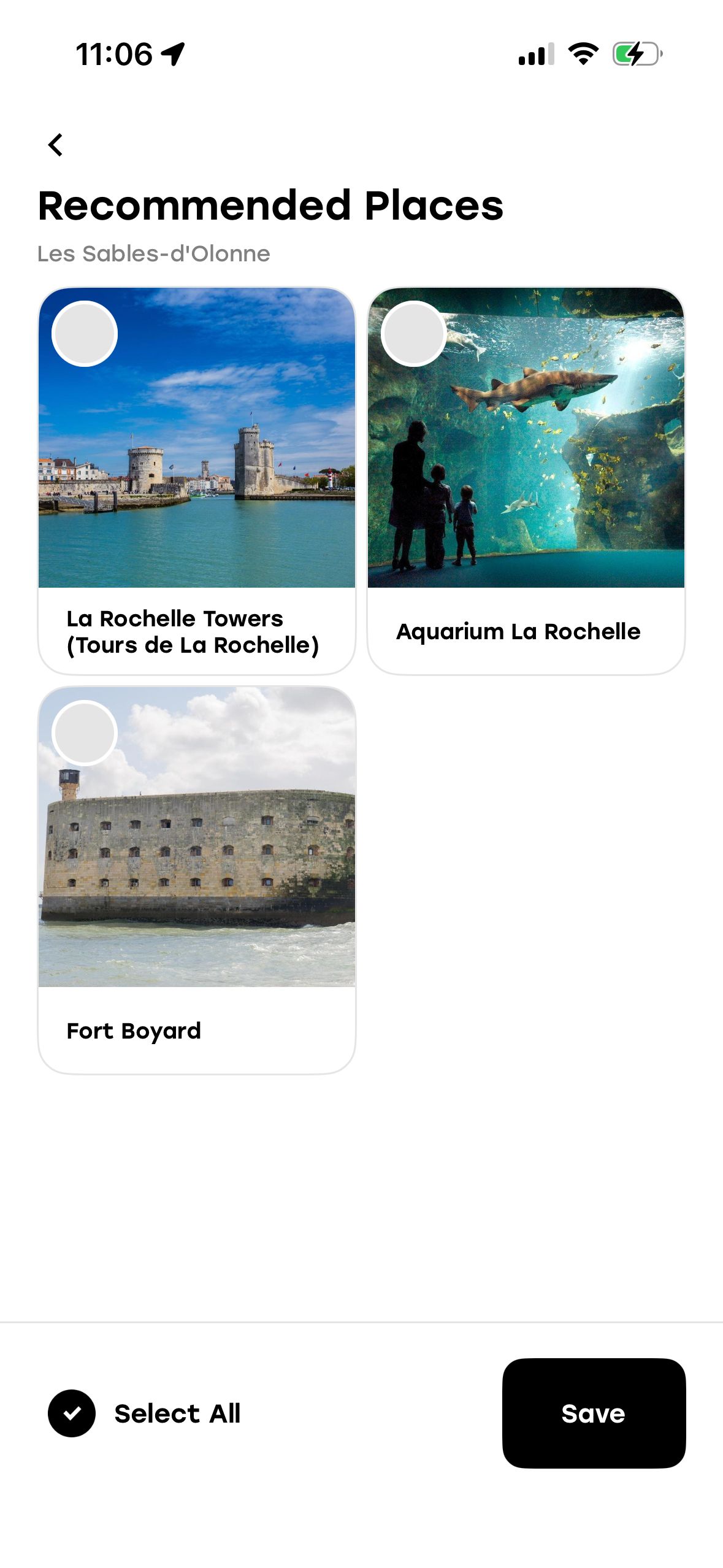 Selection List (Plan & Go)