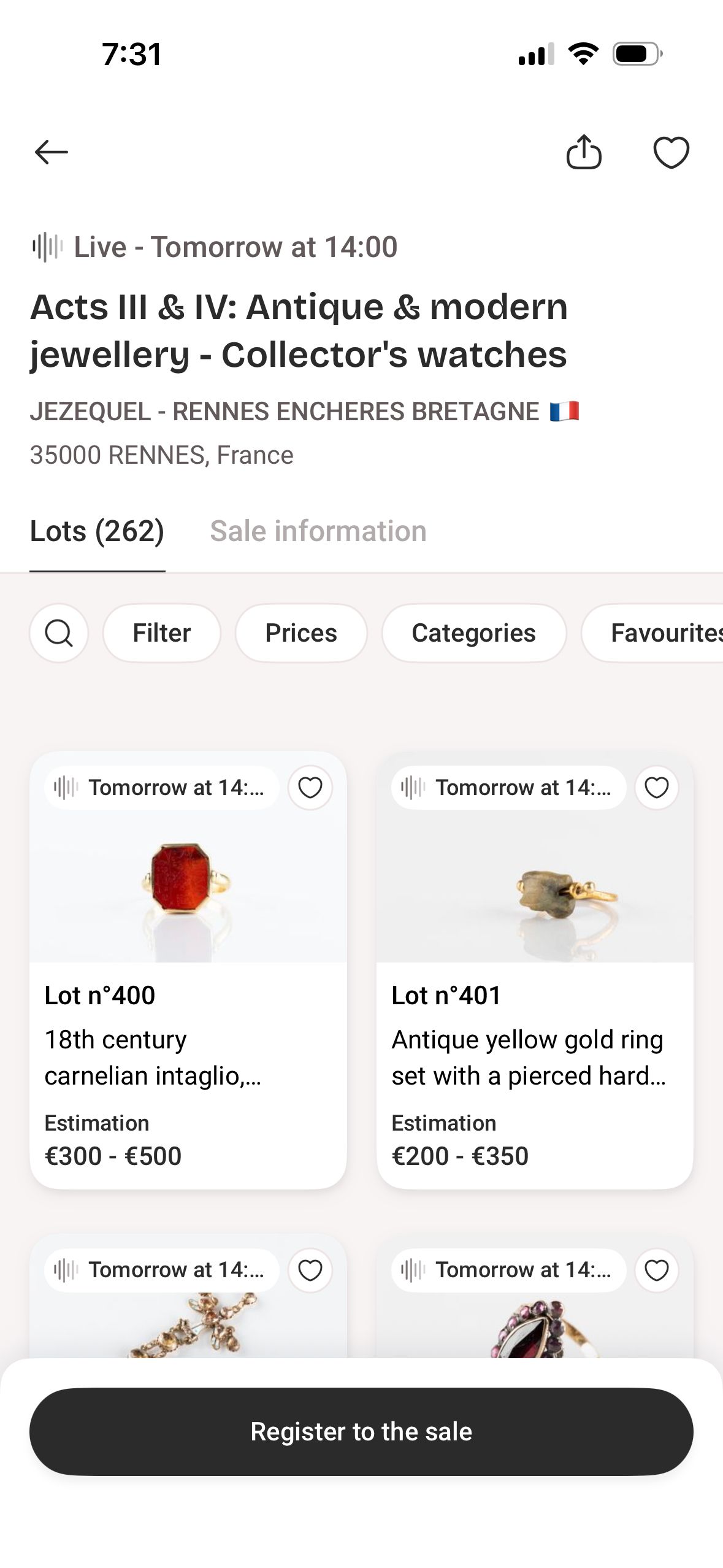 Auction Catalog (Interencheres)