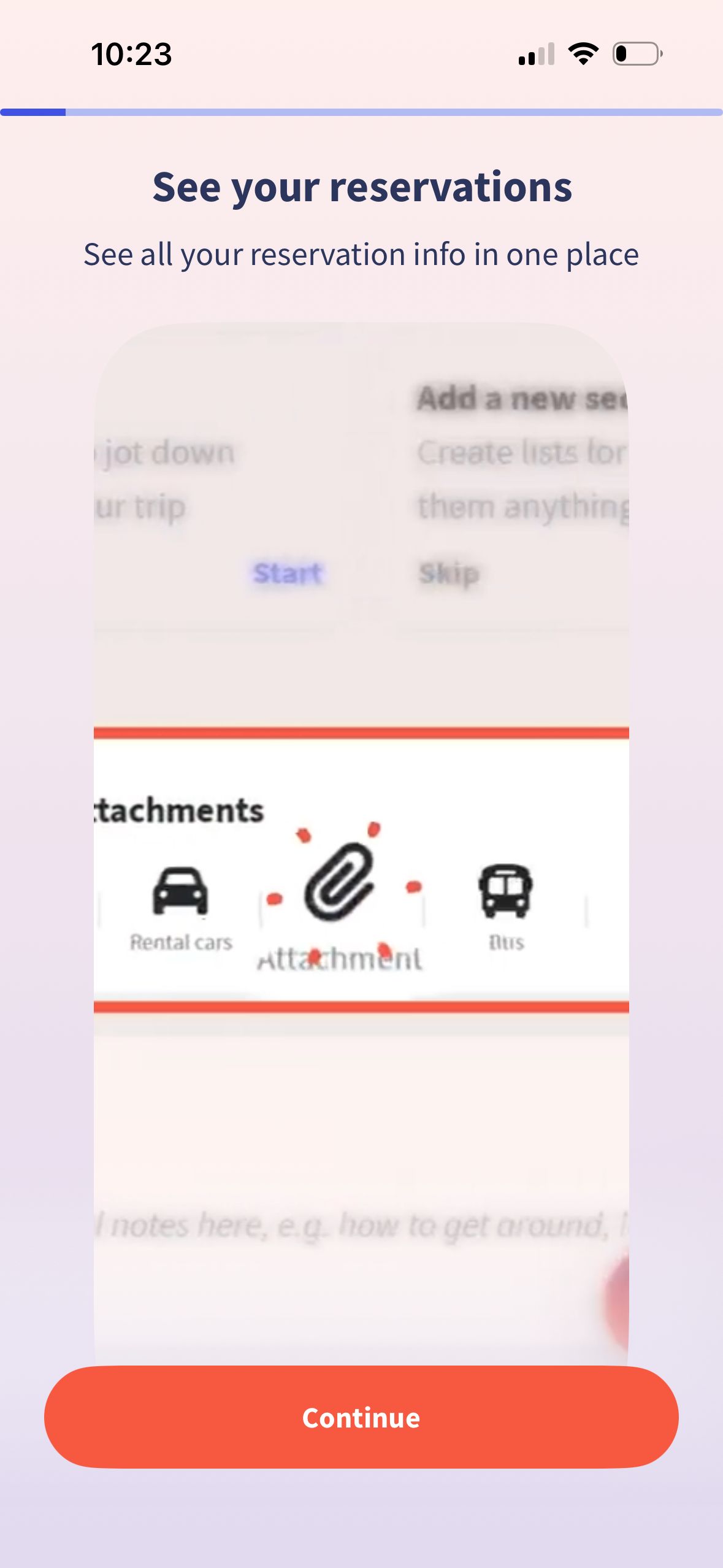 Onboarding (Wanderlog)