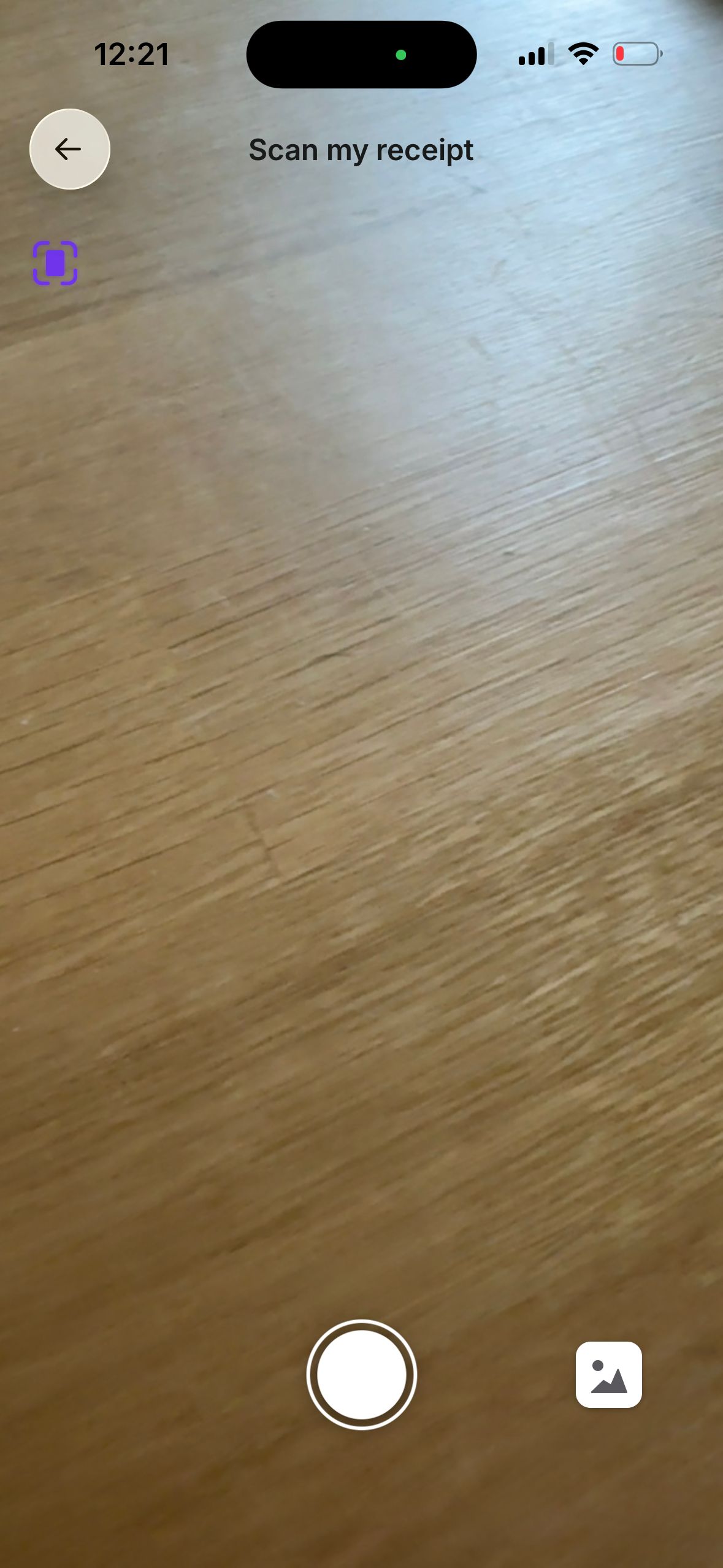 camera view (Spendesk)