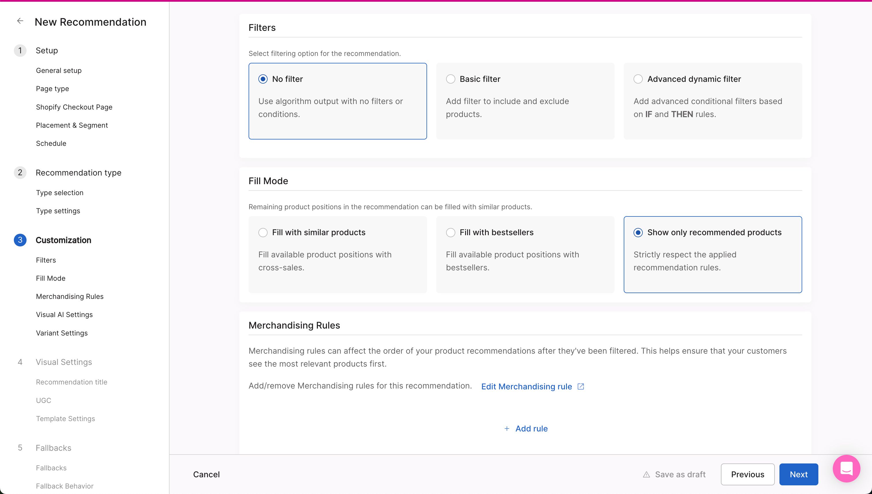 Settings / Configuration (Nosto)