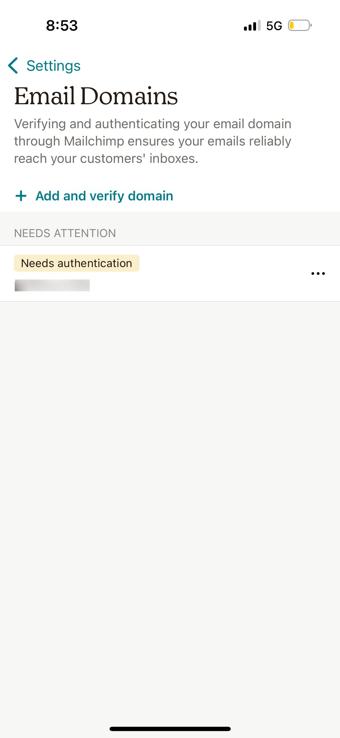 Settings (Mailchimp)
